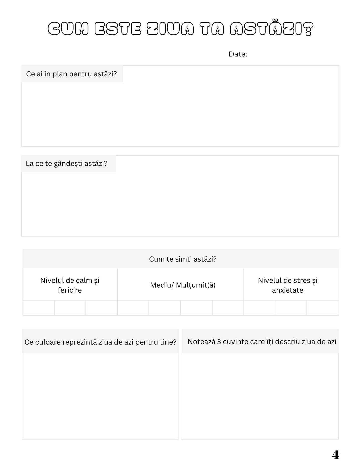 Jurnal Pentru Echilibru Si Calm Mental - Redescopera-ti Linistea Interioara / Dezvoltare Personala / Autocunoastere / Echilibru Interior / Recunostinta / Mindfulness Si Motivatie