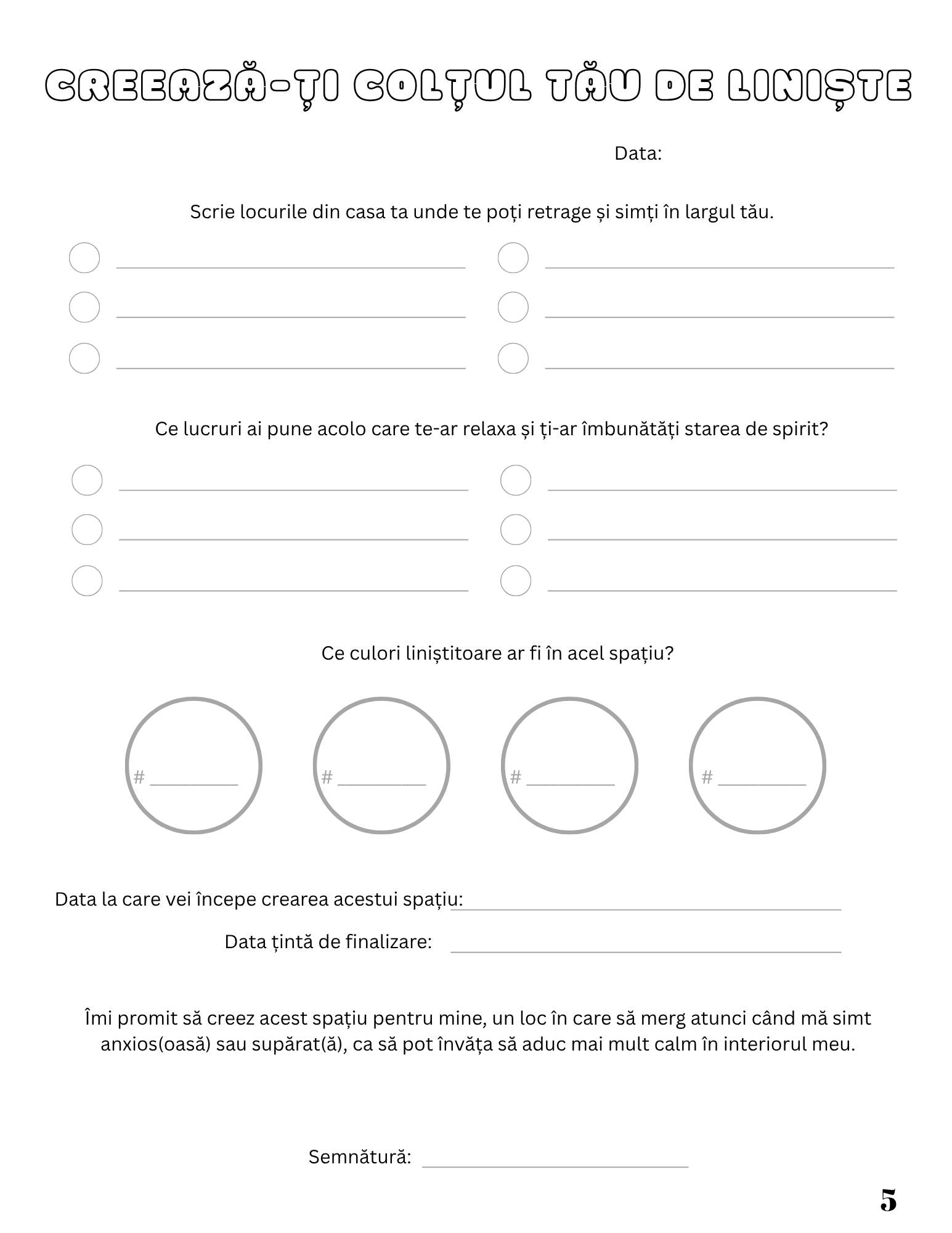 Jurnal Pentru Echilibru Si Calm Mental - Redescopera-ti Linistea Interioara / Dezvoltare Personala / Autocunoastere / Echilibru Interior / Recunostinta / Mindfulness Si Motivatie