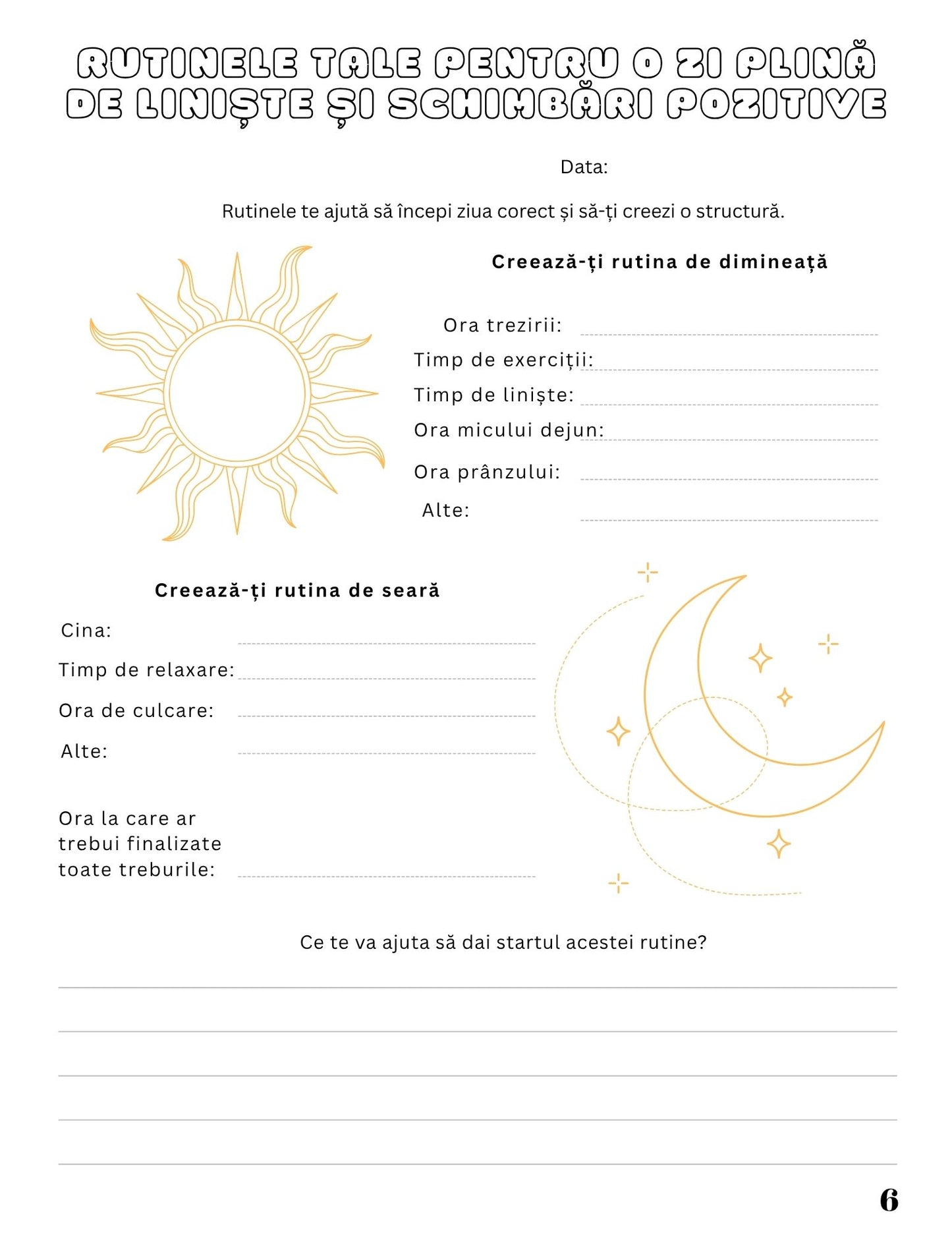 Jurnal Pentru Echilibru Si Calm Mental - Redescopera-ti Linistea Interioara / Dezvoltare Personala / Autocunoastere / Echilibru Interior / Recunostinta / Mindfulness Si Motivatie