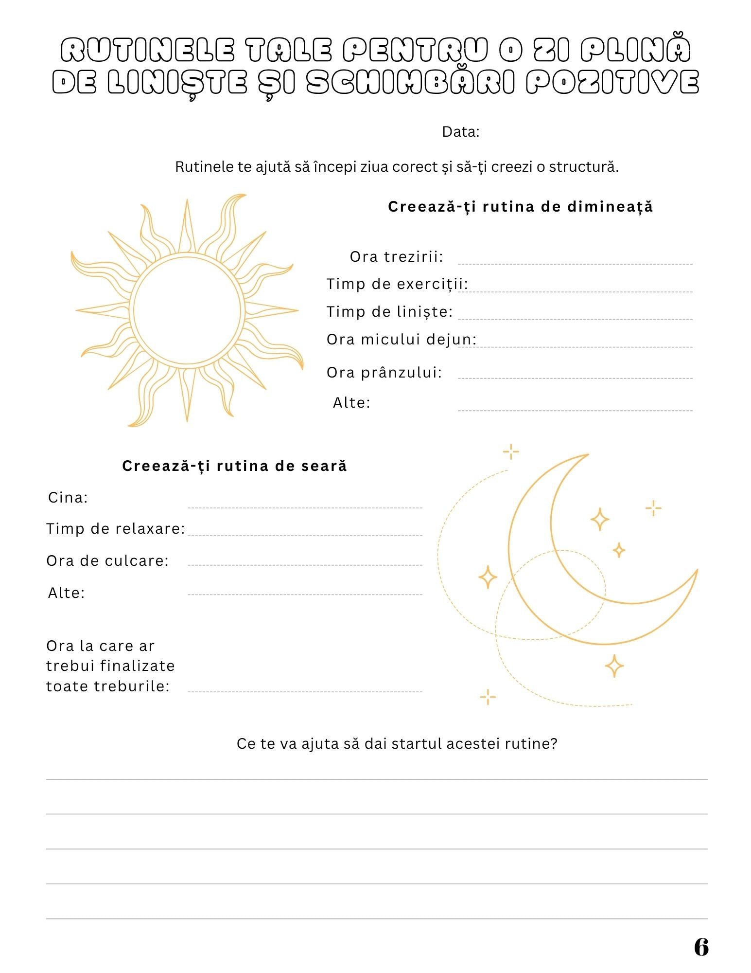 Jurnal Pentru Echilibru Si Calm Mental - Redescopera-ti Linistea Interioara / Dezvoltare Personala / Autocunoastere / Echilibru Interior / Recunostinta / Mindfulness Si Motivatie