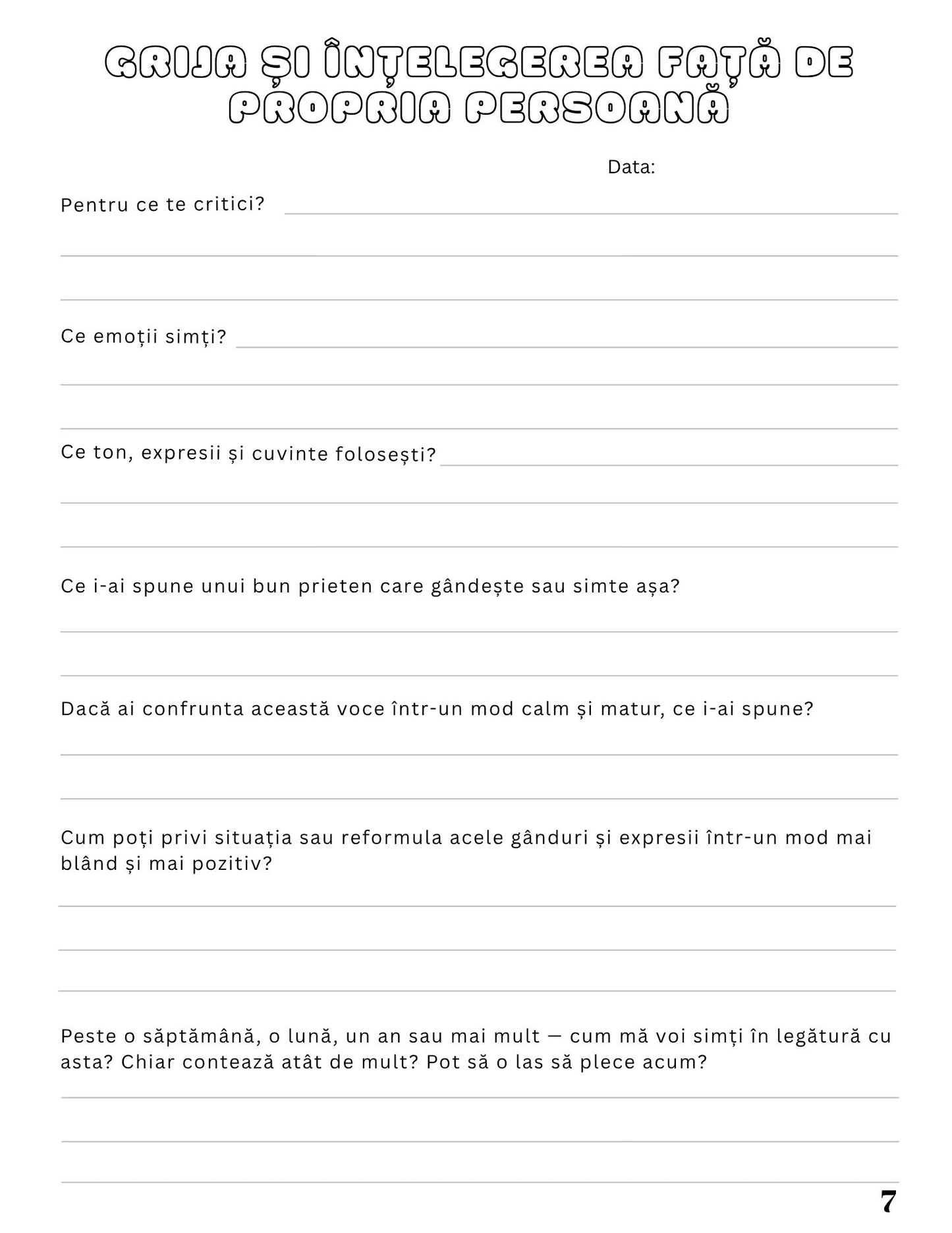 Jurnal Pentru Echilibru Si Calm Mental - Redescopera-ti Linistea Interioara / Dezvoltare Personala / Autocunoastere / Echilibru Interior / Recunostinta / Mindfulness Si Motivatie