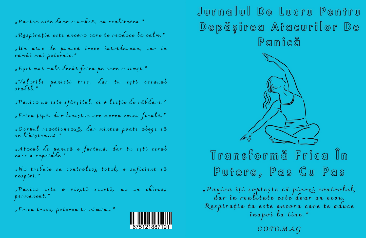 Jurnalul De Lucru Pentru Depasirea Atacurilor De Panica - Transforma Jurnalul De Lucru Pentru Depasirea Atacurilor De Panica - Transforma Frica In Putere Pas Cu Pas / Autovindecare / Transformare Interioara / Regasirea Echilibrului / Calm, Claritate si Curaj