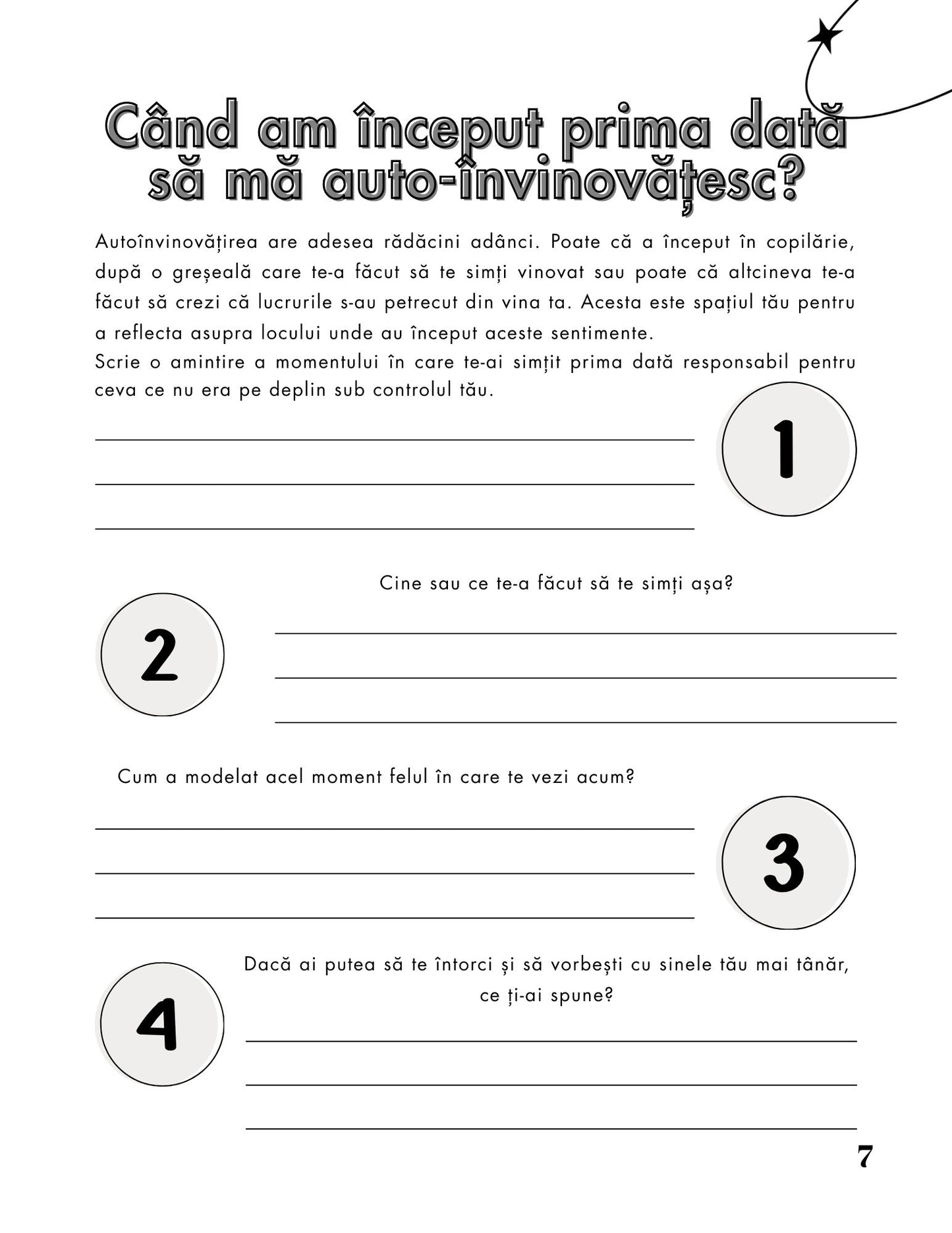 Jurnalul De Lucru Pentru Eliberarea De Autoinvinovatire - Intalnirea Cu Mine Insumi / Carte De Dezvoltare Personala / Eliberare Autoinvinuire / Autocunoastere / Vindecare Emotionala