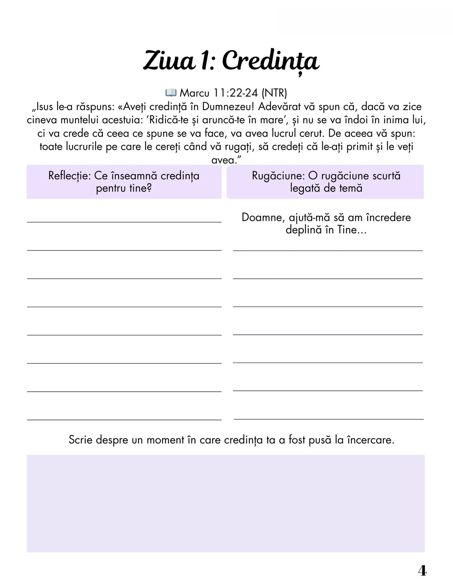 Jurnalul De Rugaciune Si De Reflectie - 30 De Zile De Har / Spiritualitate Si Dezvoltare Personala / Meditatie