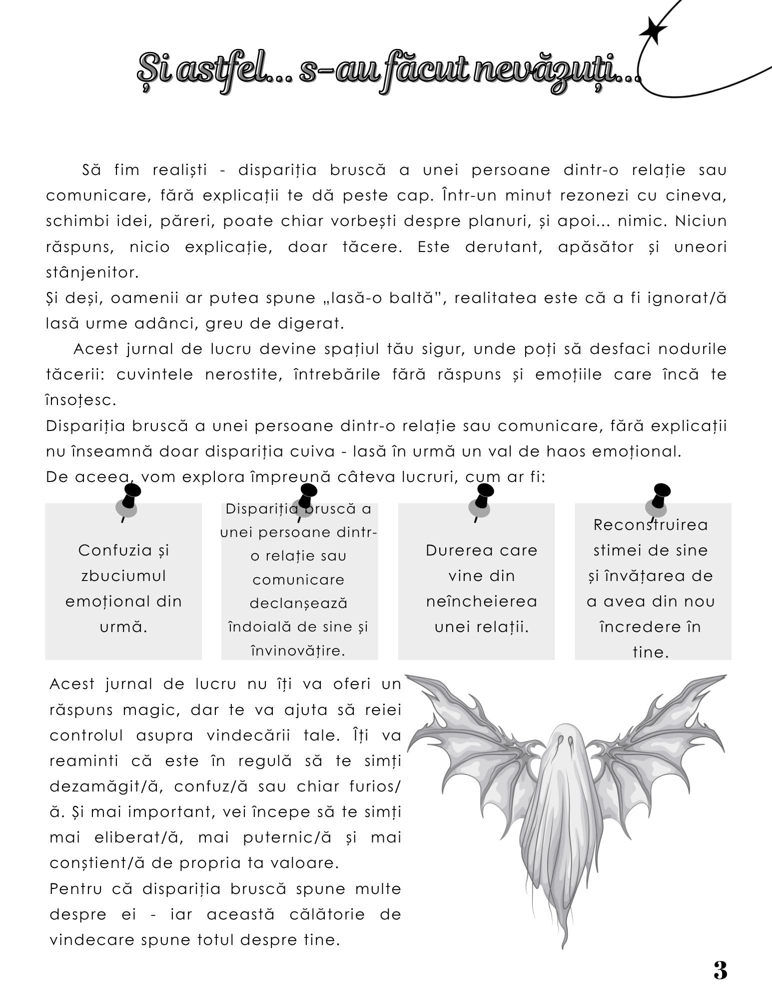 Jurnalul Depasirii Momentelor Grele - Vindecarea De Dupa Plecari Neasteptate / Dezvoltare Personala / Sprijin Pentru Depasirea Momentelor Grele Si Refacere Emotionala