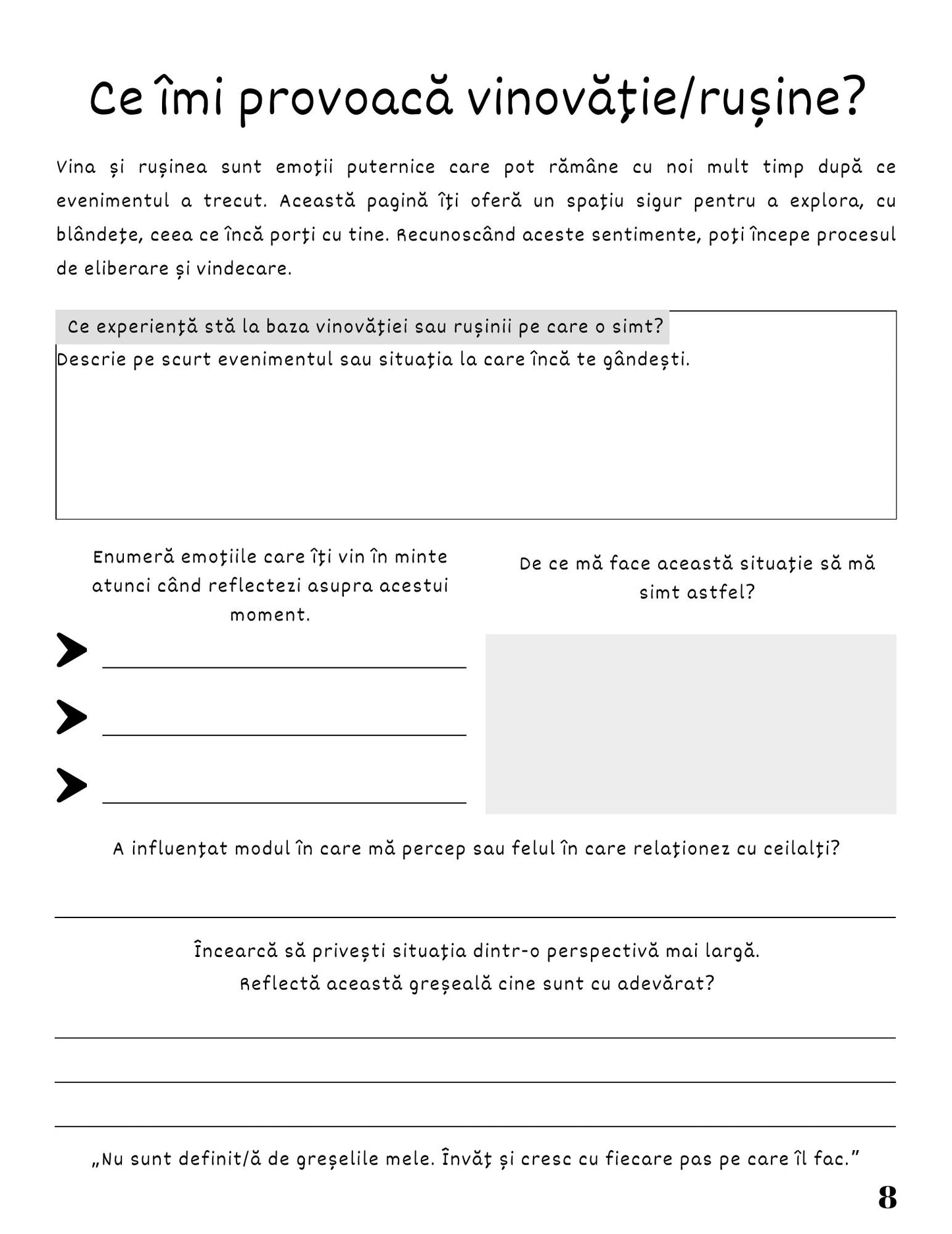 Jurnalul Eliberarii Mele - Iertarea de Sine / Ghid Practic / Autocunoastere / Personalitate / Dezvoltare Personala / Reflectie / Echilibru Emotional