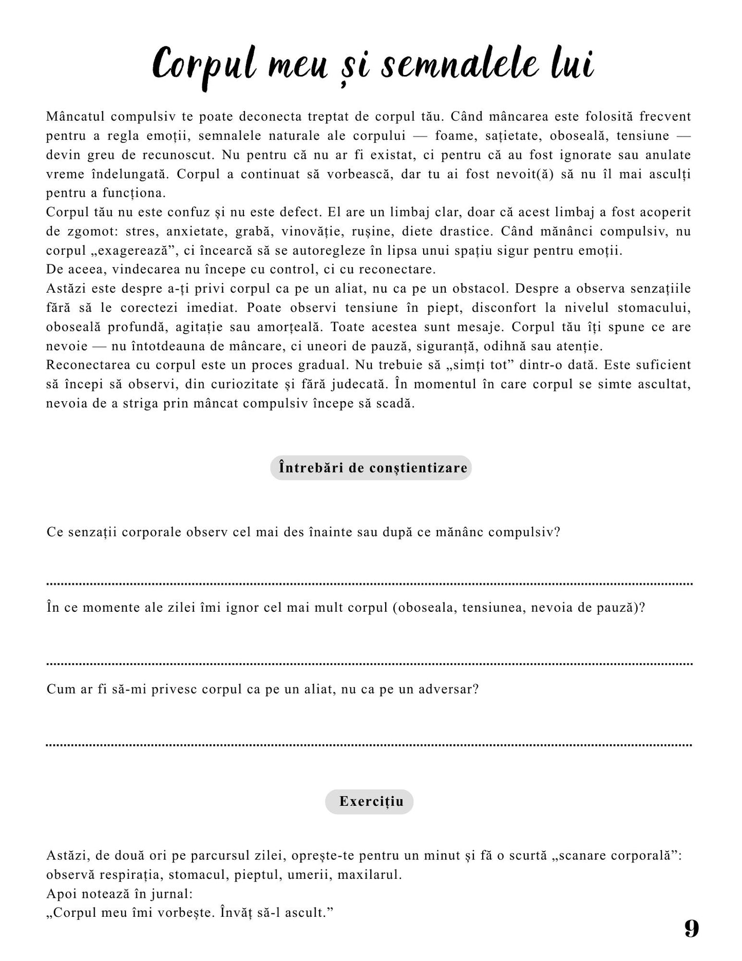 Jurnalul Eliberarii Mele - O Calatorie Pas cu Pas Spre Vindecarea Mancatului Compulsiv - Calatoria Spre Claritate / Program de Autovindecare / Transformare Personala / Regasirea Sinelui