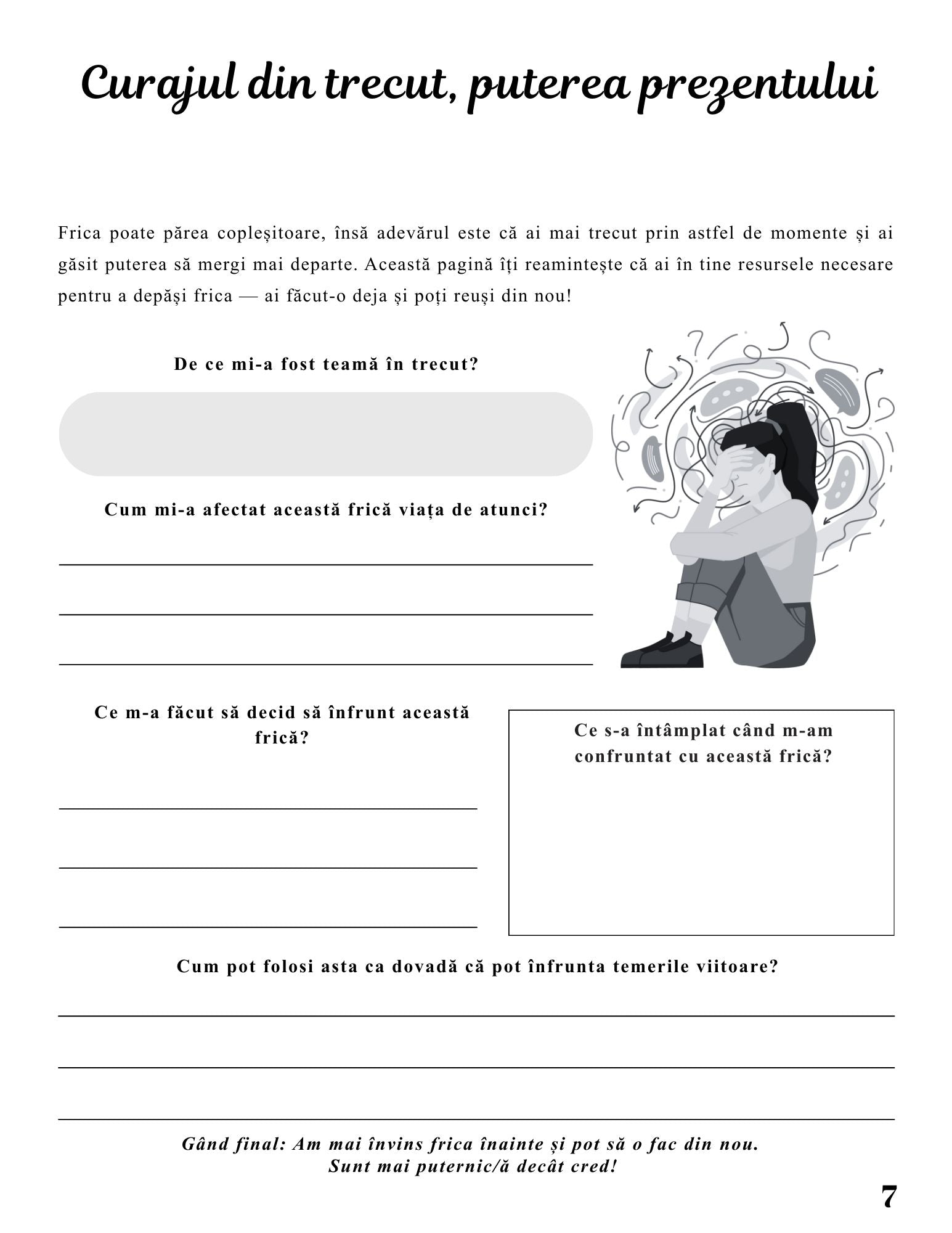 Jurnalul Fricilor Mele - De La Confruntare La Eliberare - Calatoria Spre Curaj / Dezvoltare Personala / Vindecare Emotionala / Autocunoastere Prin Scris și Reflectie Personala