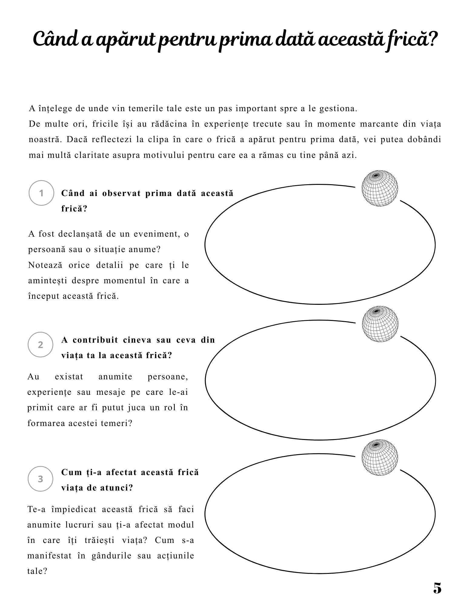 Jurnalul Fricilor Mele - De La Confruntare La Eliberare - Calatoria Spre Curaj / Dezvoltare Personala / Vindecare Emotionala / Autocunoastere Prin Scris și Reflectie Personala