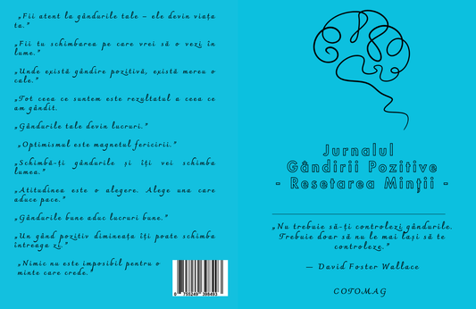 Jurnalul Gandirii Pozitive - Resetarea Mintii / Dezvoltare Personala, Motivatie Si Succes | Agenda De Autoreflectie Si Recunostinta