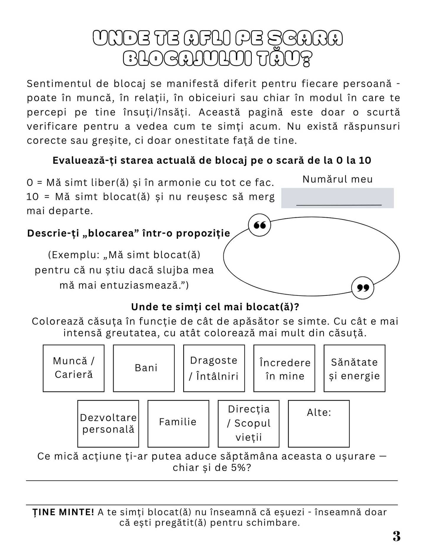 Jurnalul Meu De Lucru - Redescopera-ti Curajul Si Claritatea Atunci Cand Te Simti Blocat / Dezvoltare Personala / Autocunoastere / Echilibru Interior /Recunostinta / Mindfulness Si Motivatie