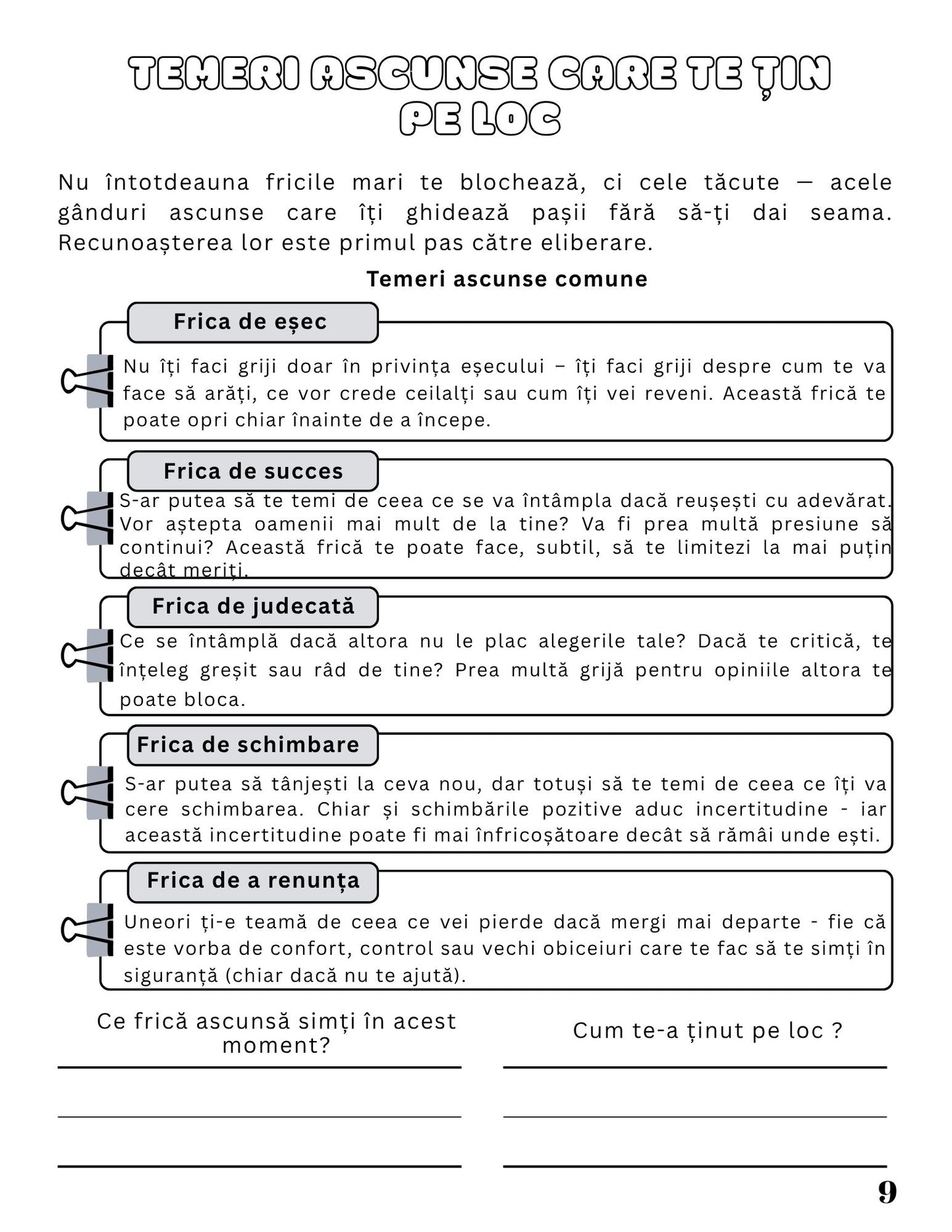 Jurnalul Meu De Lucru - Redescopera-ti Curajul Si Claritatea Atunci Cand Te Simti Blocat / Dezvoltare Personala / Autocunoastere / Echilibru Interior /Recunostinta / Mindfulness Si Motivatie