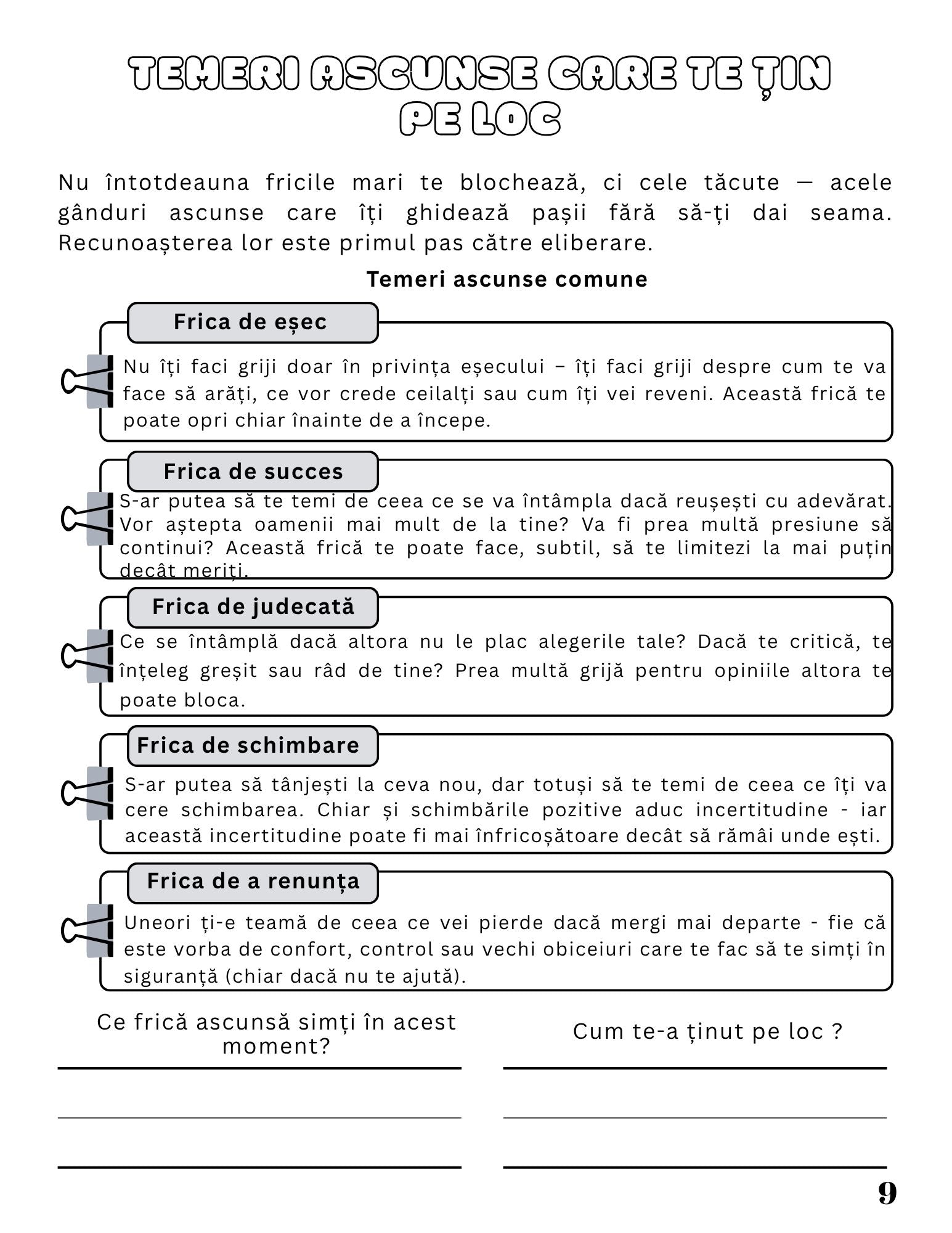 Jurnalul Meu De Lucru - Redescopera-ti Curajul Si Claritatea Atunci Cand Te Simti Blocat / Dezvoltare Personala / Autocunoastere / Echilibru Interior /Recunostinta / Mindfulness Si Motivatie