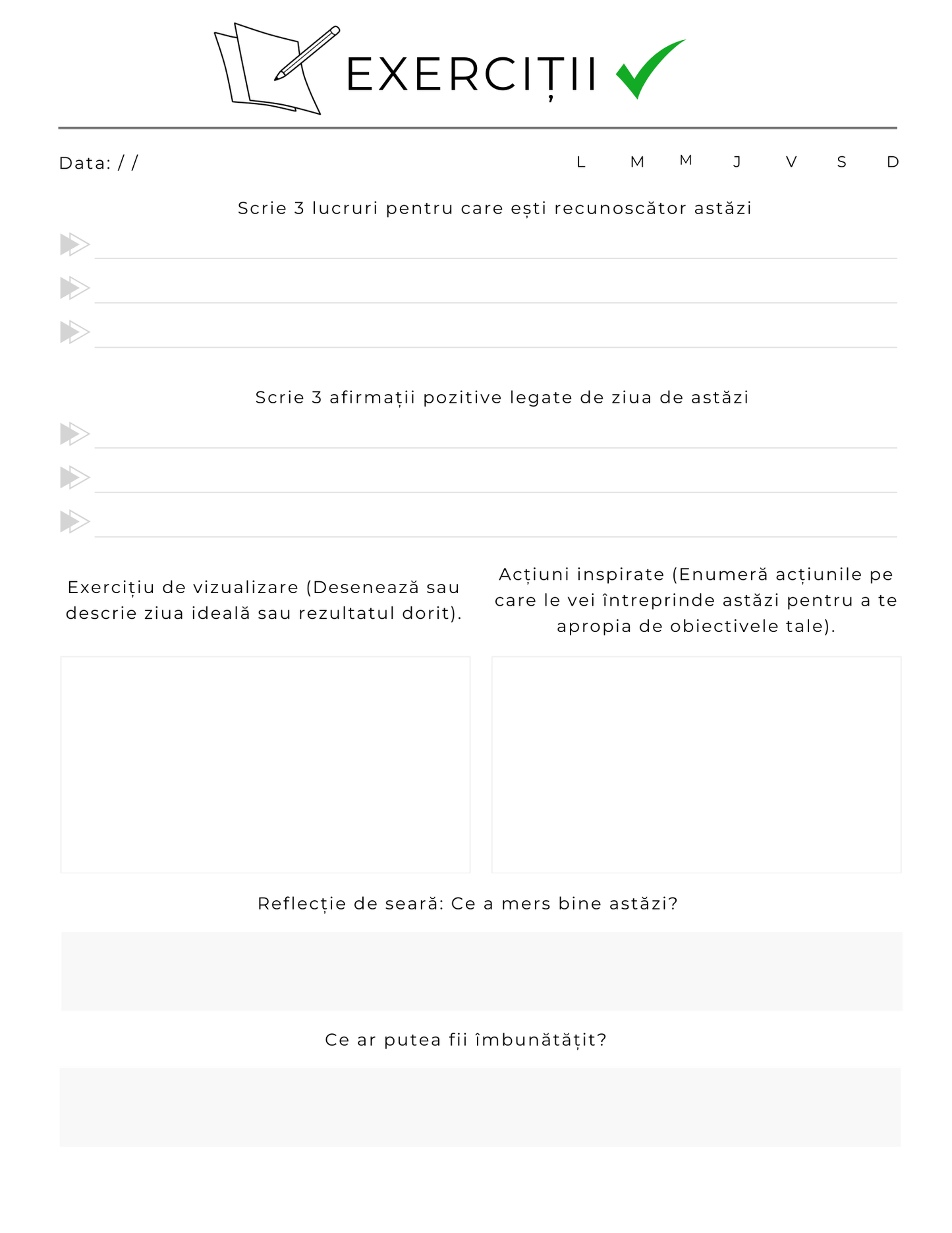 Jurnalul Mintii Pozitive - Transforma-ti Viata