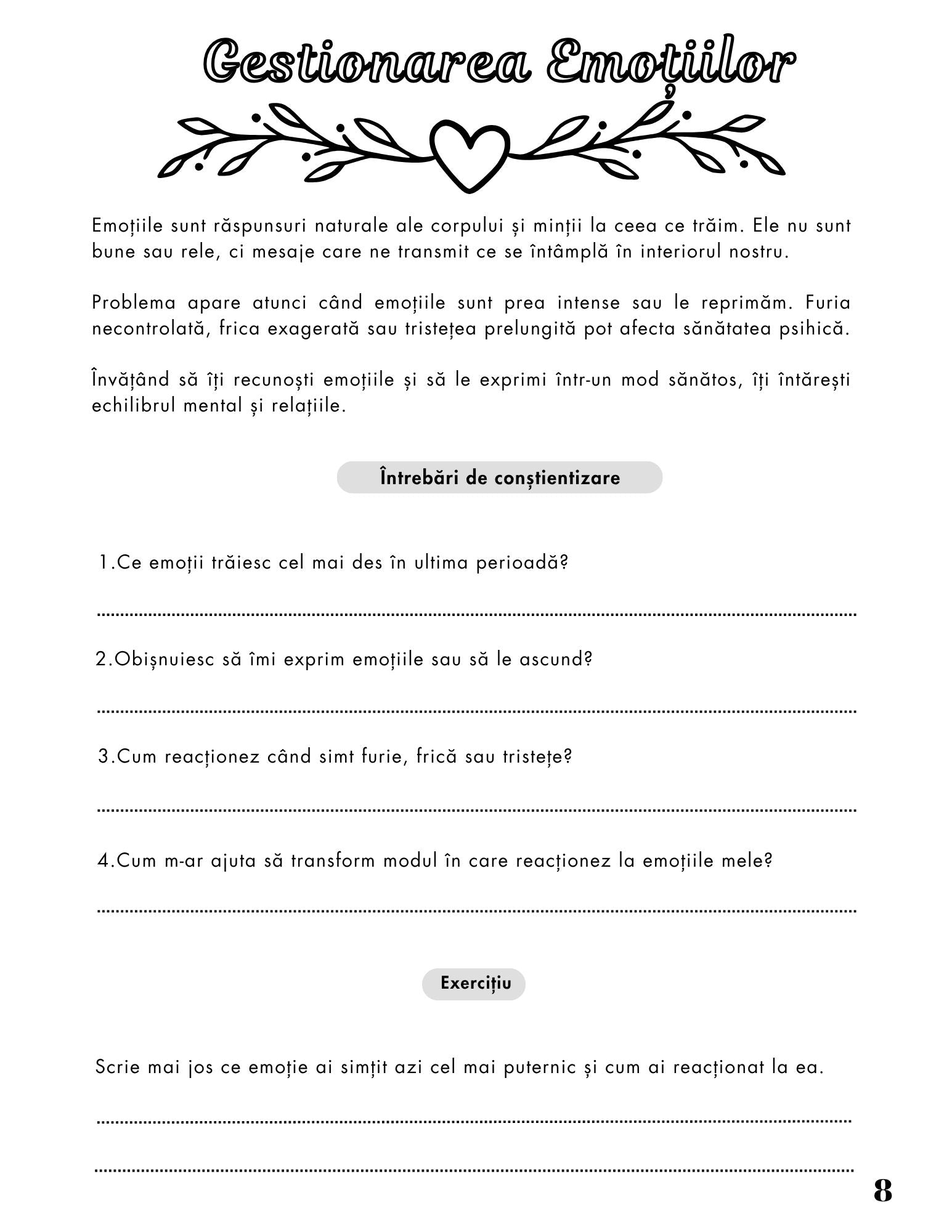 Jurnalul Sanatatii Mele- Sanatatea Psihica si Mentala / Stil de Viata Sanatos Si Activ / Dezvoltare Personala / Ghid De Autocunoastere Si Echilibru / Relaxare
