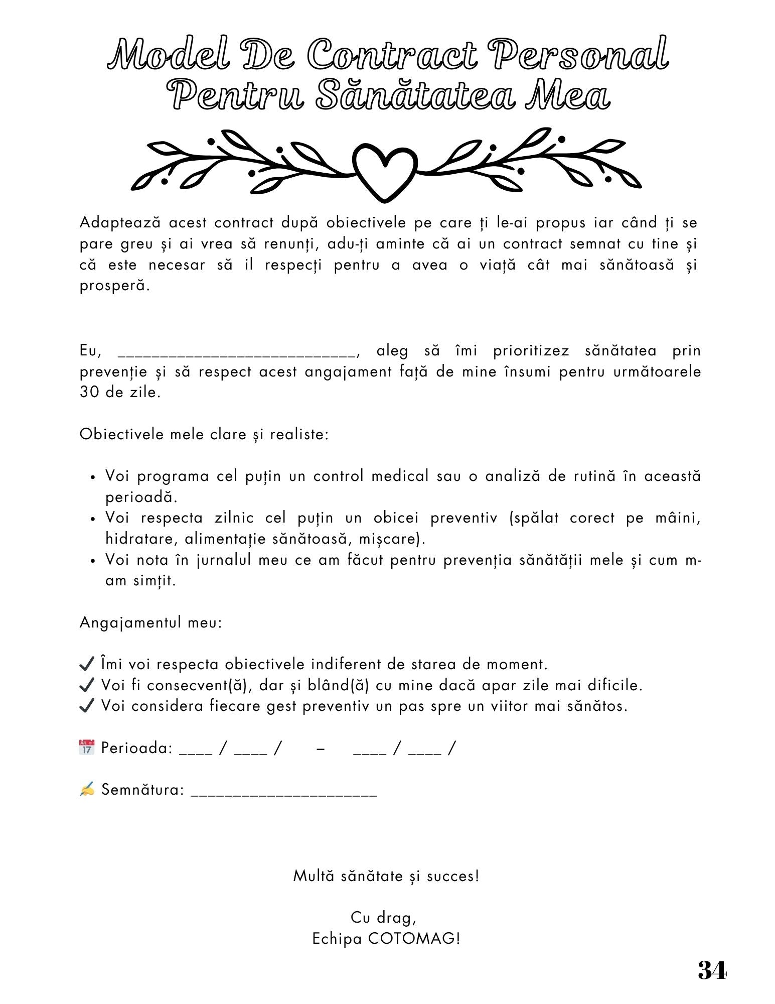 Jurnalul Sanatatii Mele - Preventia Cea Mai Buna Arma / Stil de Viata Sanatos Si Activ / Dezvoltare Personala / Ghid De Autocunoastere Si Echilibru / Relaxare