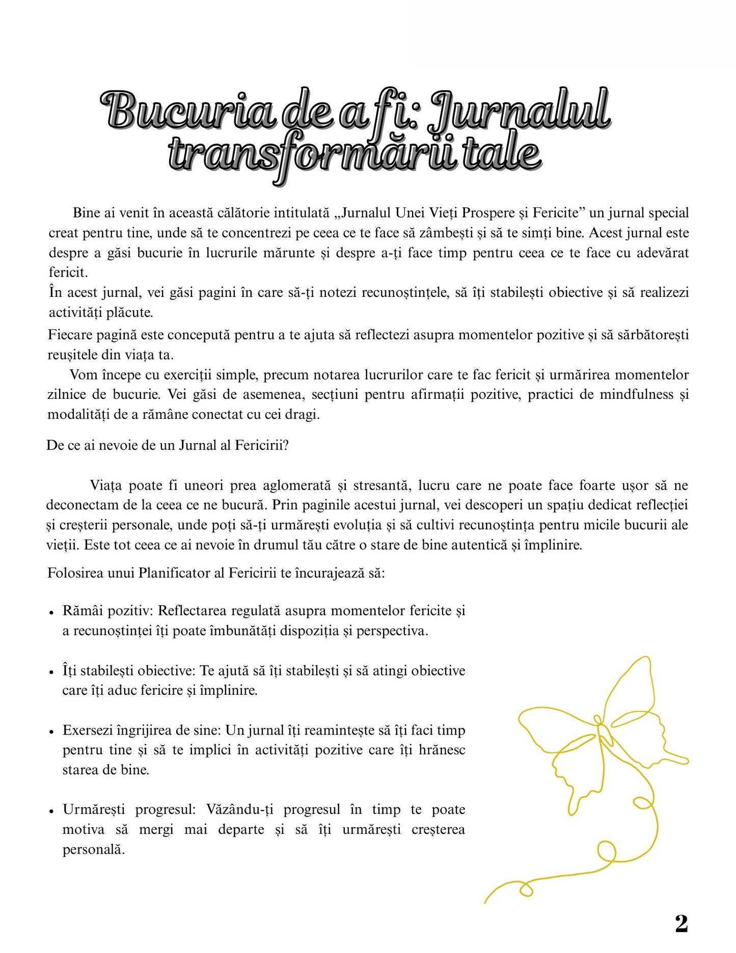 Jurnalul Unei Vieti Prospere Si Fericite - Creeaza-ti Viata Pe Care O Meriti / Dezvoltare Personala