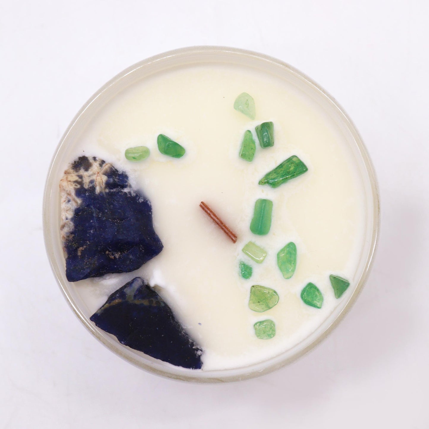 Lumanare cu Cristale - Chakra Gatului