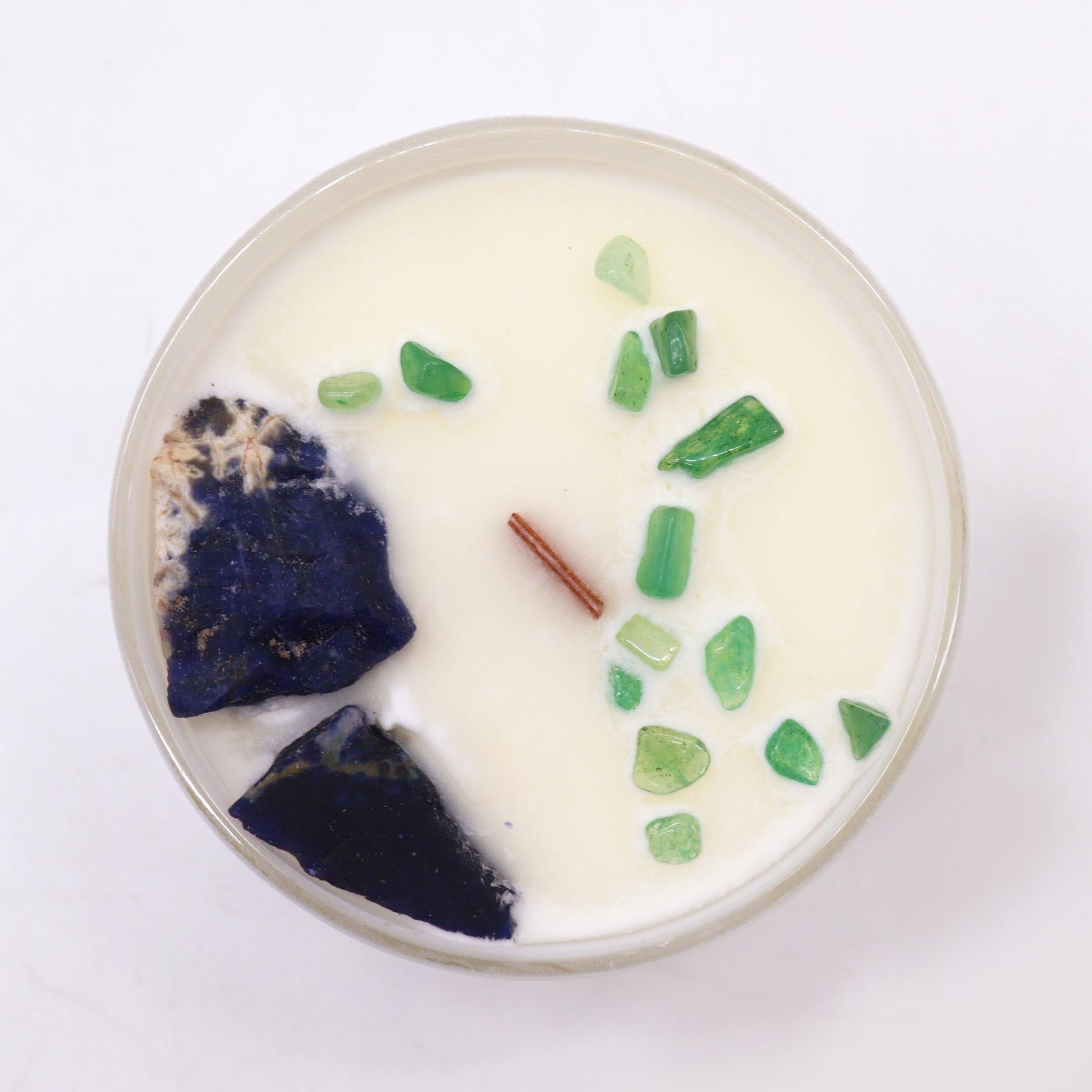 Lumanare cu Cristale - Chakra Gatului