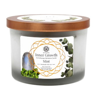 Lumanare de Menta si Piatra de Luna - Crestere Interioara