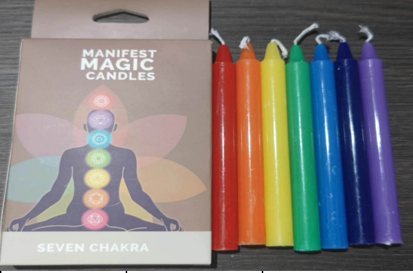 Lumanari Magice Ezoterice - Chakre - 7 Culori