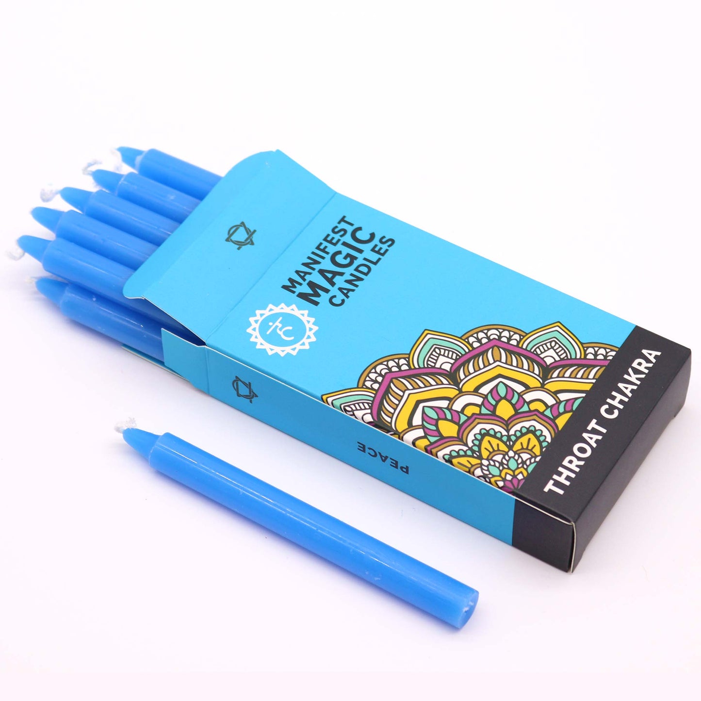 Lumanari Magice Ezoterice Albastre (12bc) - Chakra Gatului