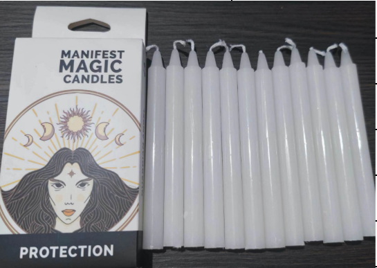 Lumanari Magice Ezoterice Ivory (12bc) - Protectie