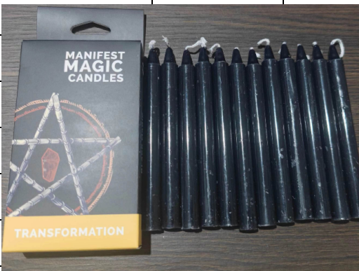 Lumanari Magice Ezoterice Negre (12bc) - Transformare
