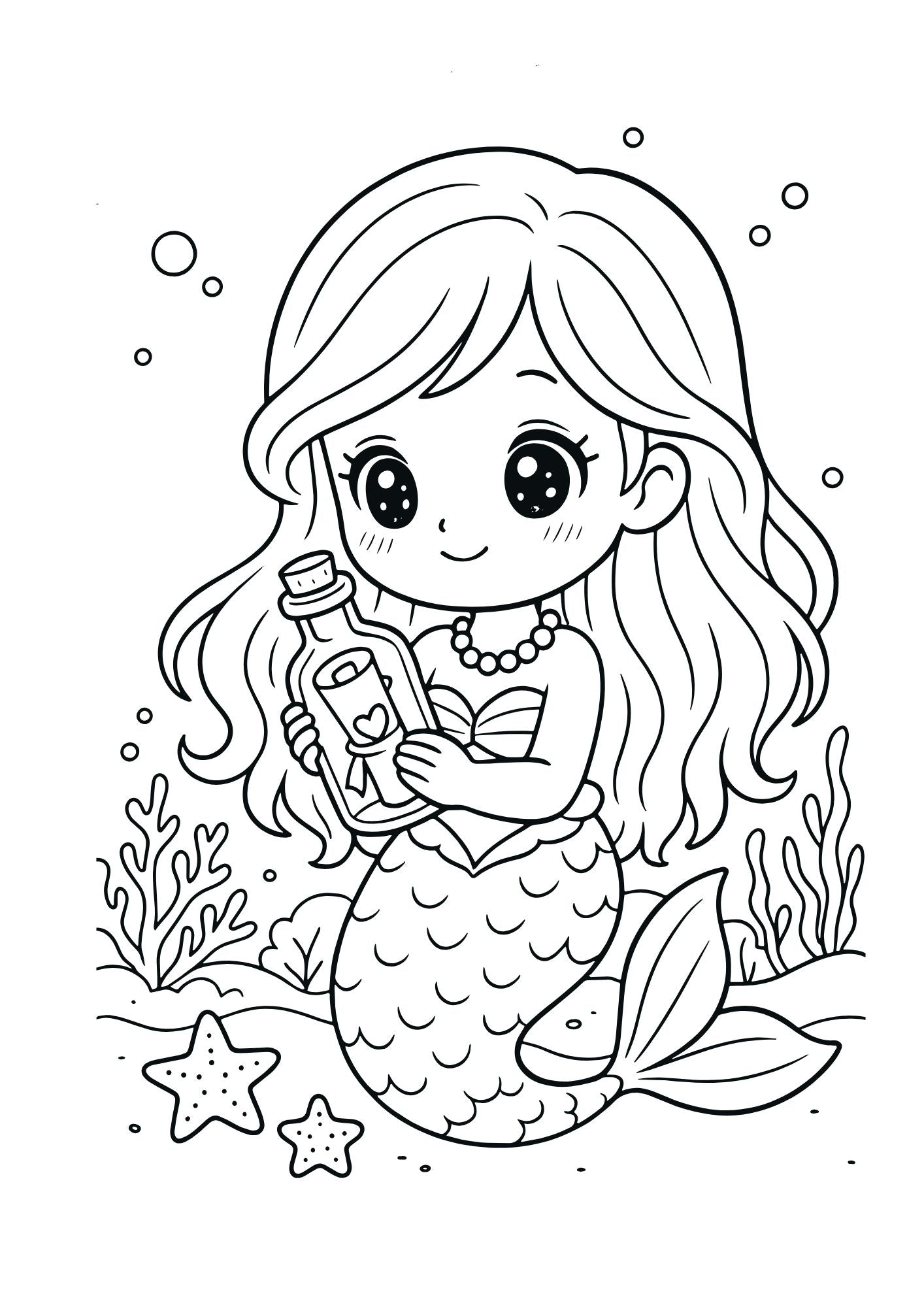 Mica Sirena si Prietenii - O Carte De Colorat Plina Cu Magie Si Aventura / Activitati Educative Pentru Copii / Joc Creativ si Educatie / Invatare Interactiva si Distractiva