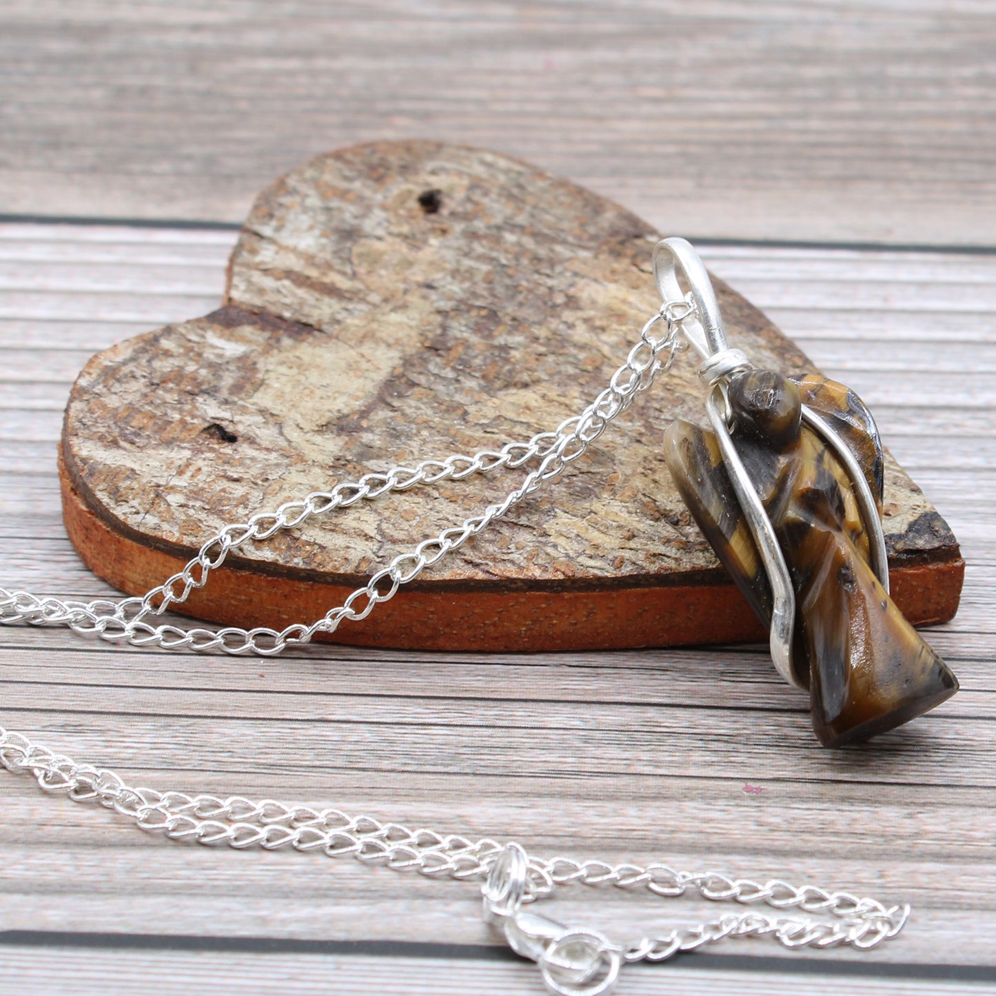 Pandantiv cu Piatra Pretioasa  - Ochi de Tigru