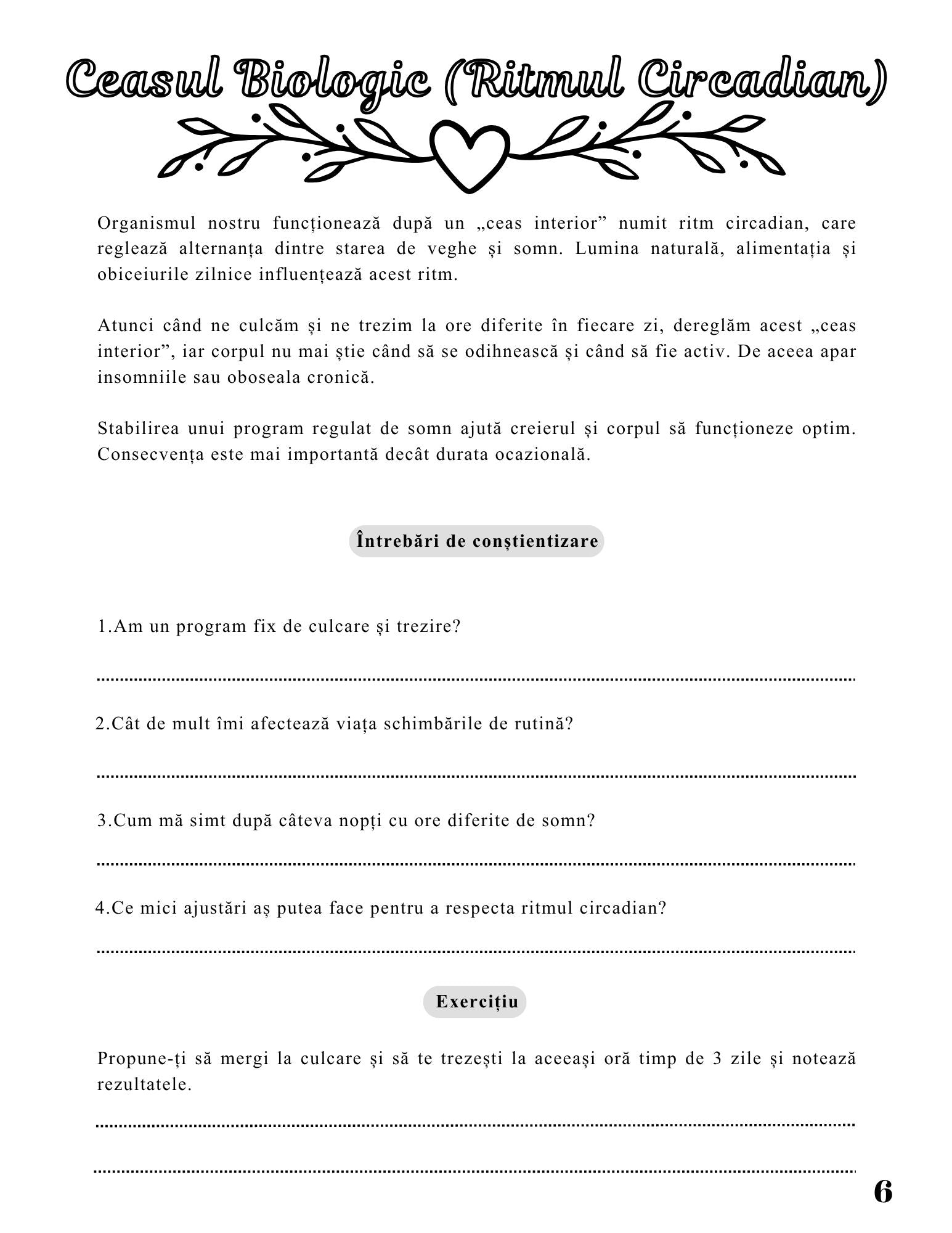 Jurnalul Sanatatii Mele - Somnul si Odihna / Caiet De Lucru Pentru Sanatate / Dezvoltare Personala / Imbunatatirea Somnului / Monitorizare Somn Si Stres / Echilibru Mental Si Fizic / Relaxare