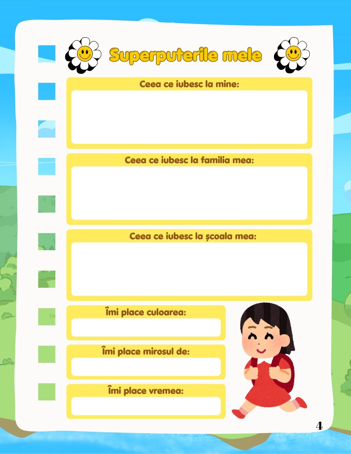Jurnal De Recunostinta Cu Activitati Pentru Copii / Jocuri Creative Si Educatie / Invatare Interactiva Si Distractiva / Activitati Zilnice / Educatie Emotionala Si Gandire Pozitiva