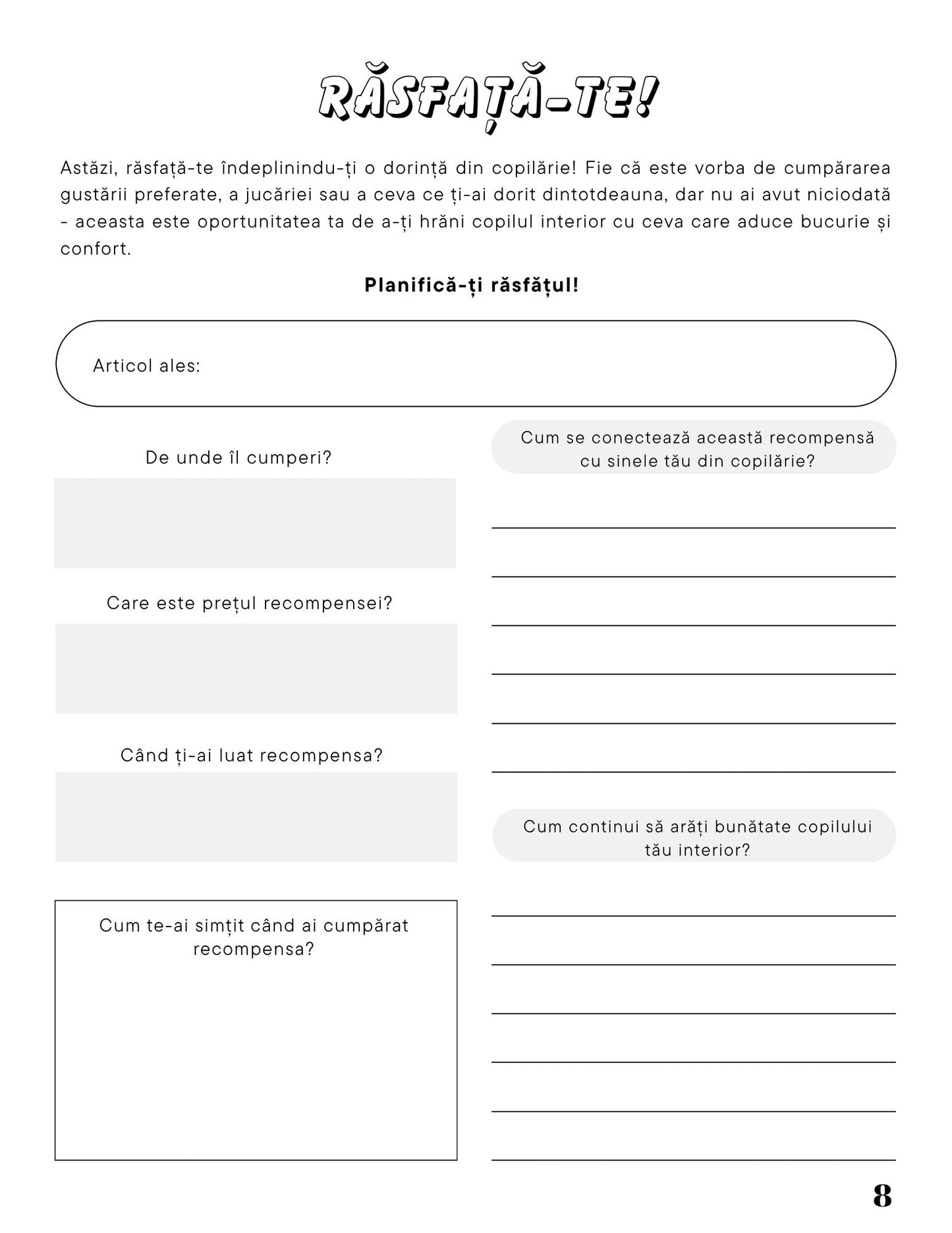Jurnalul de Călătorie spre Vindecarea Copilului Meu Interior PDF