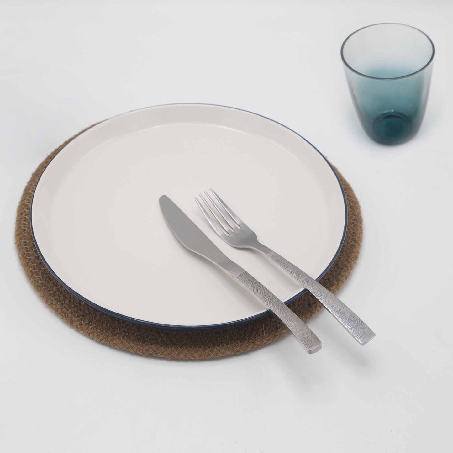 Servet Natural din Iuta - Imprimeu Chakra 30 cm