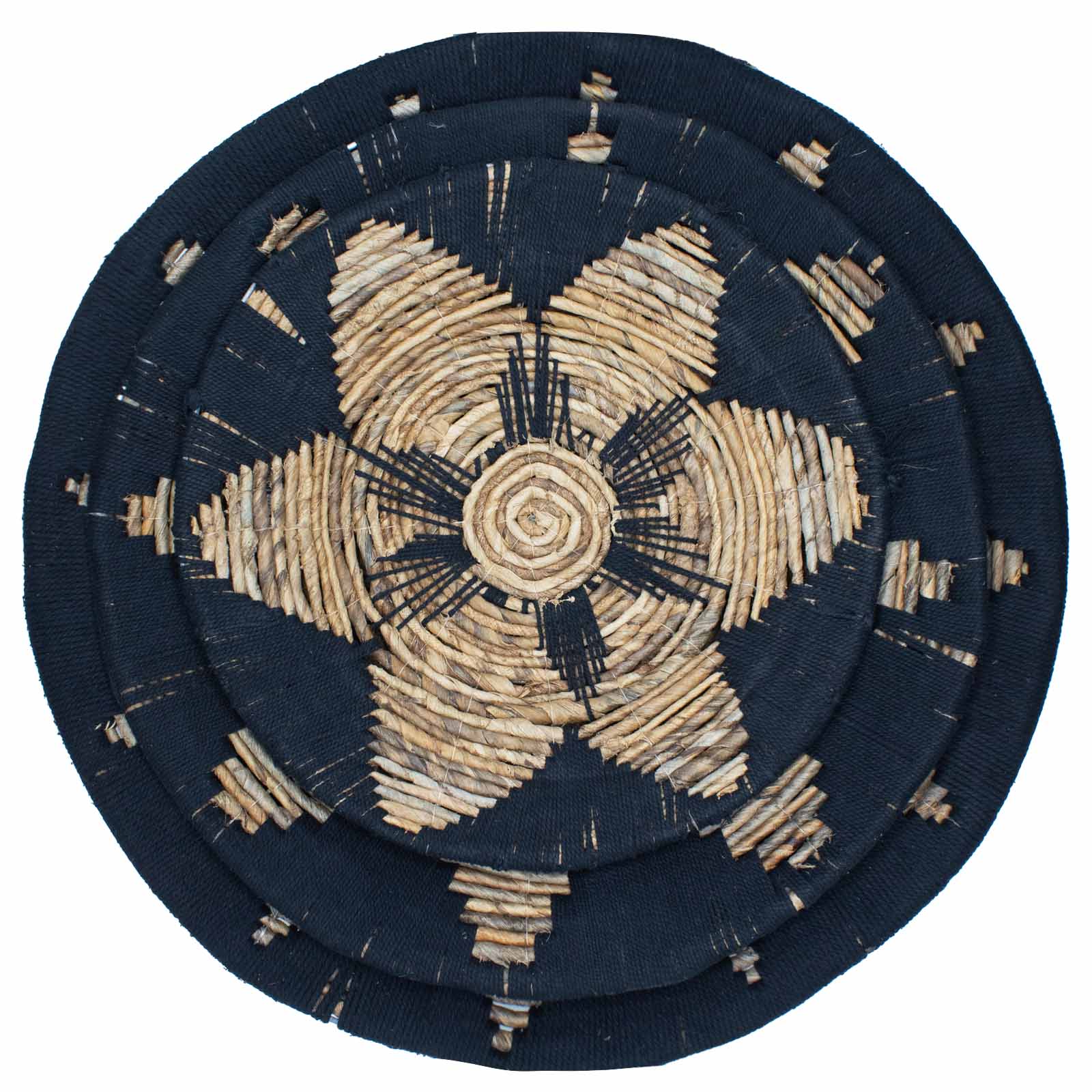 Set Trei Boluri cu Iarba de Mare - Negru