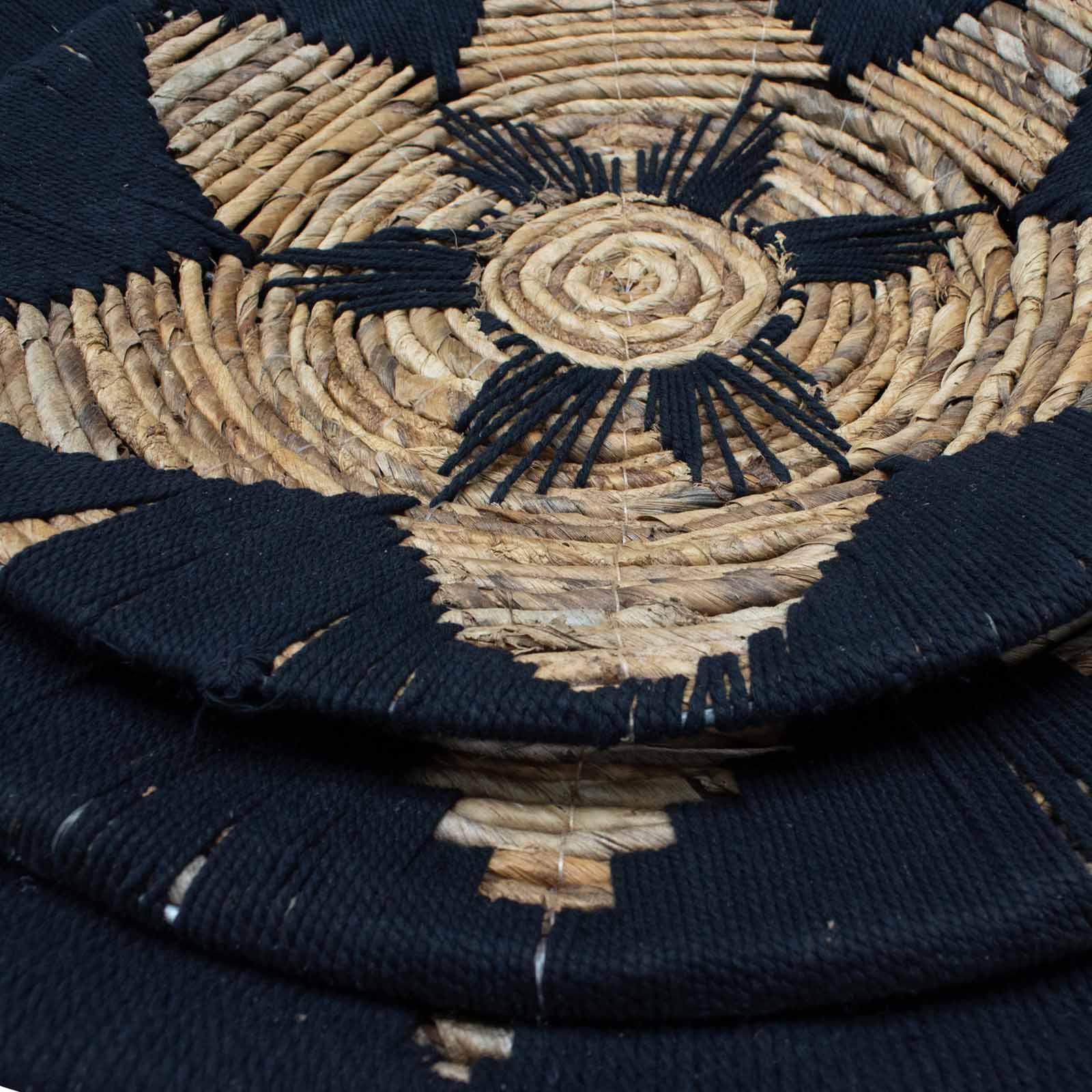 Set Trei Boluri cu Iarba de Mare - Negru