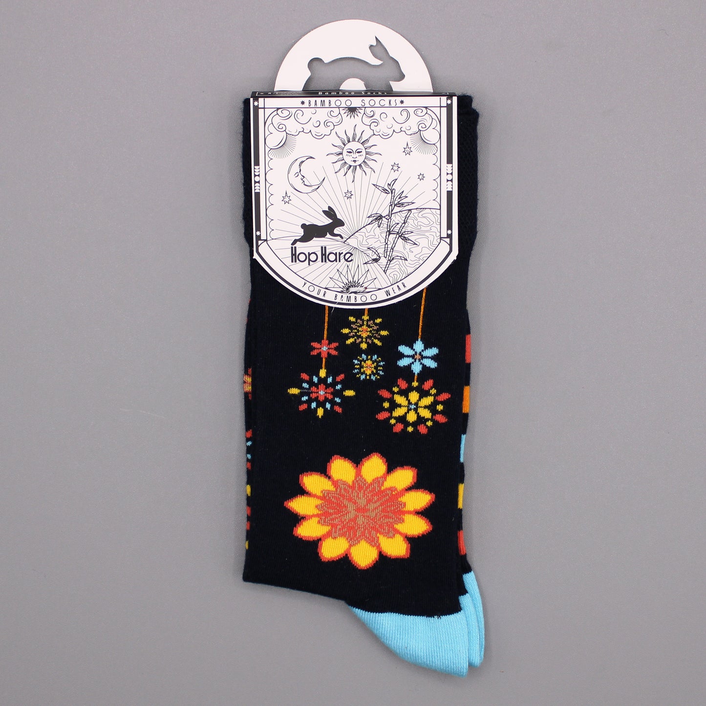 Sosete de Bambus Hop Hare (36-40) - Flori Mandala