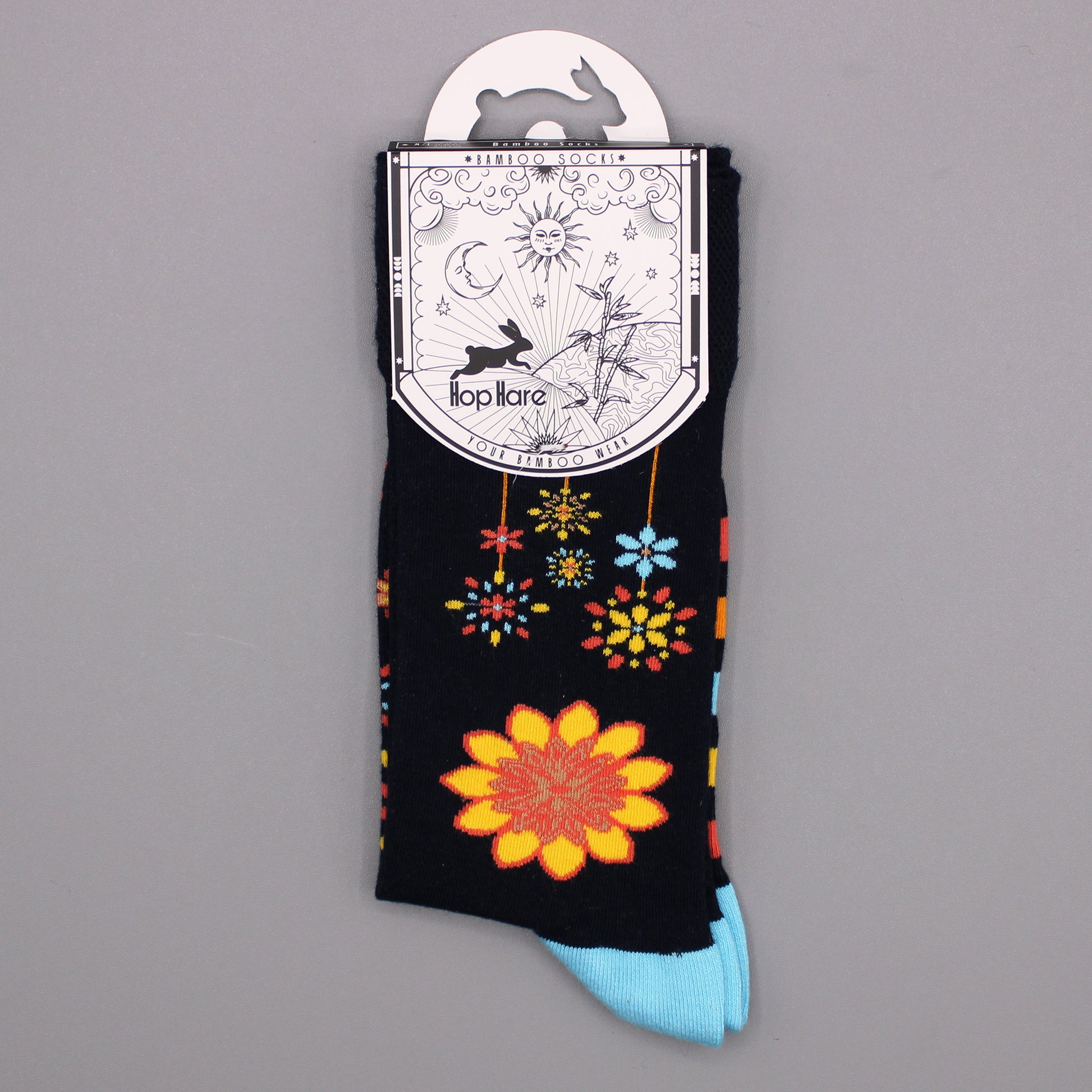 Sosete de Bambus Hop Hare (36-40) - Flori Mandala