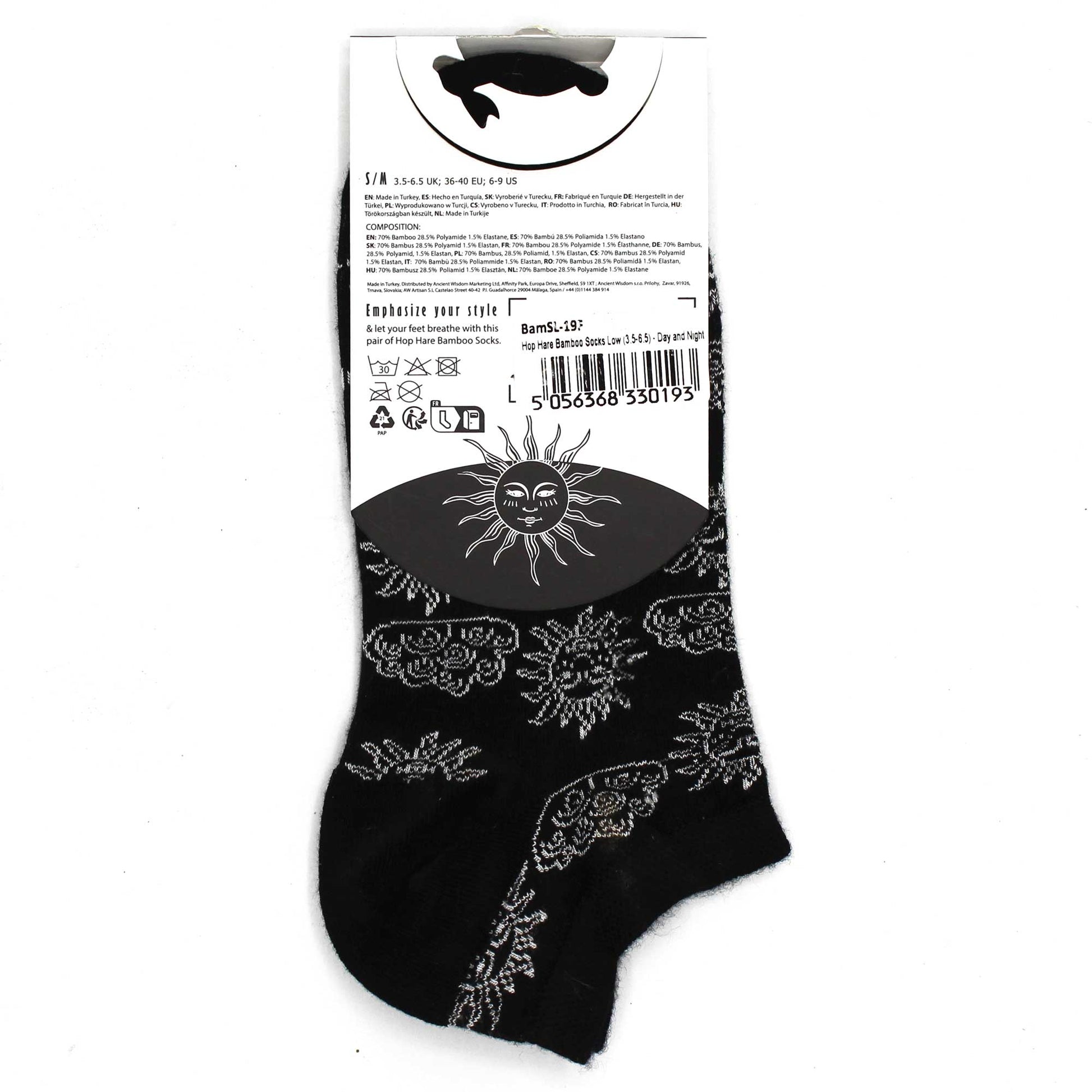 Sosete de Bambus Hop Hare (36-40) - Soare si Luna