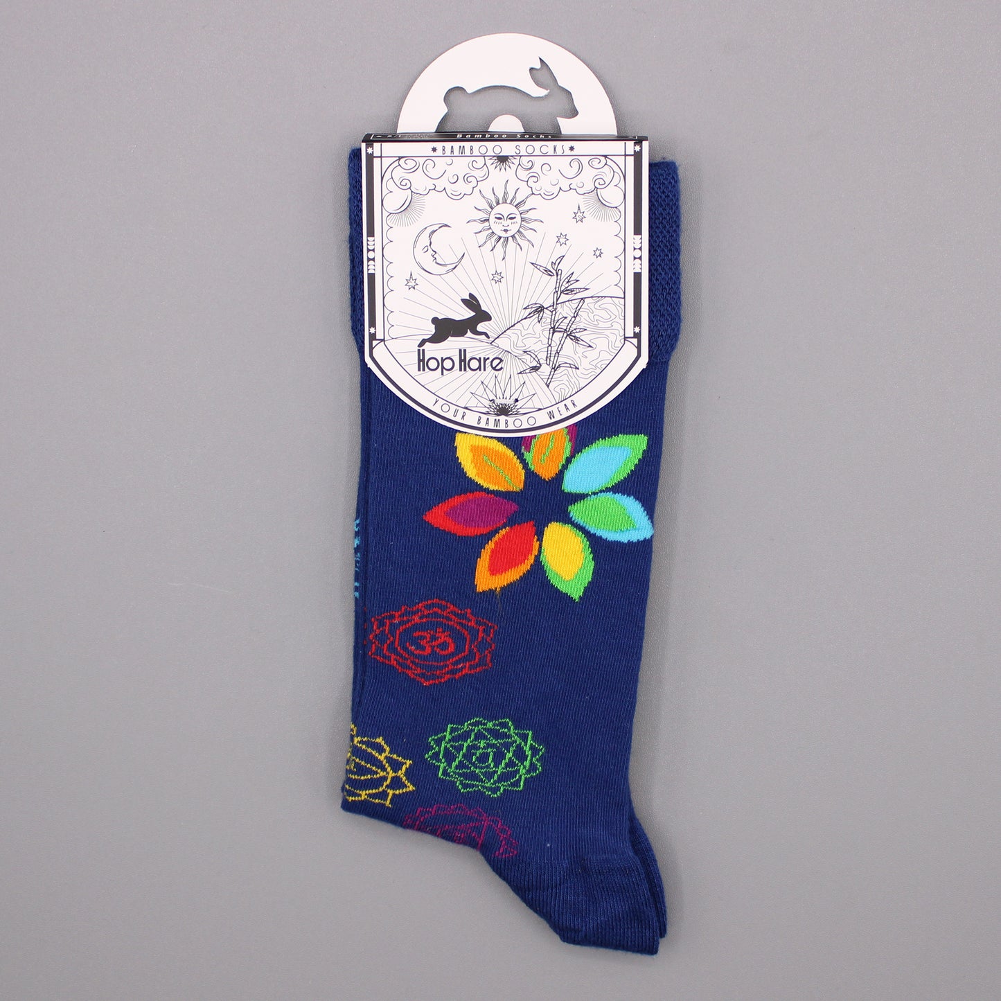 Sosete de Bambus Hop Hare (41-46) - Chakra Curcubeu