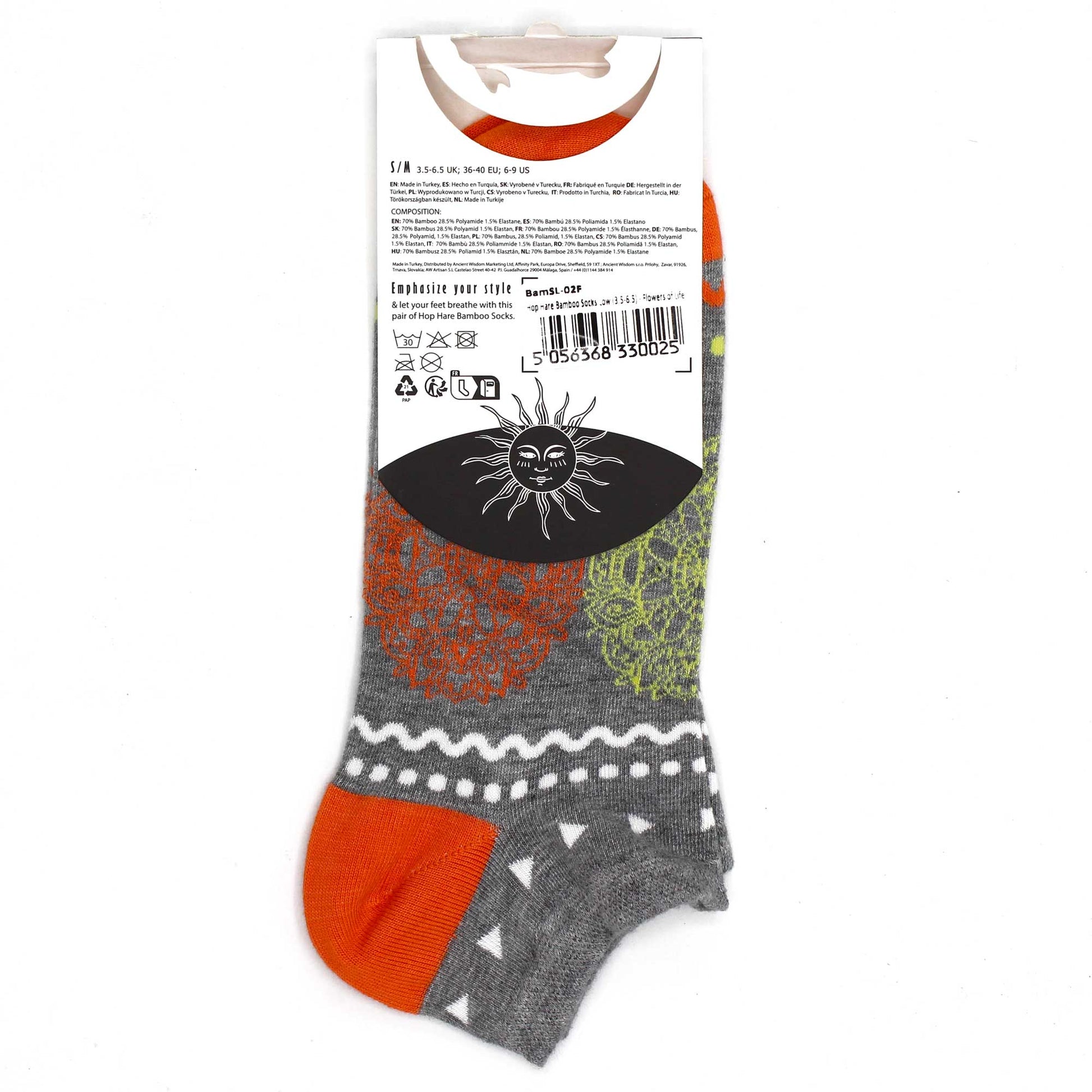 Sosete de Bambus Hop Hare (41-46) - Florile Vietii