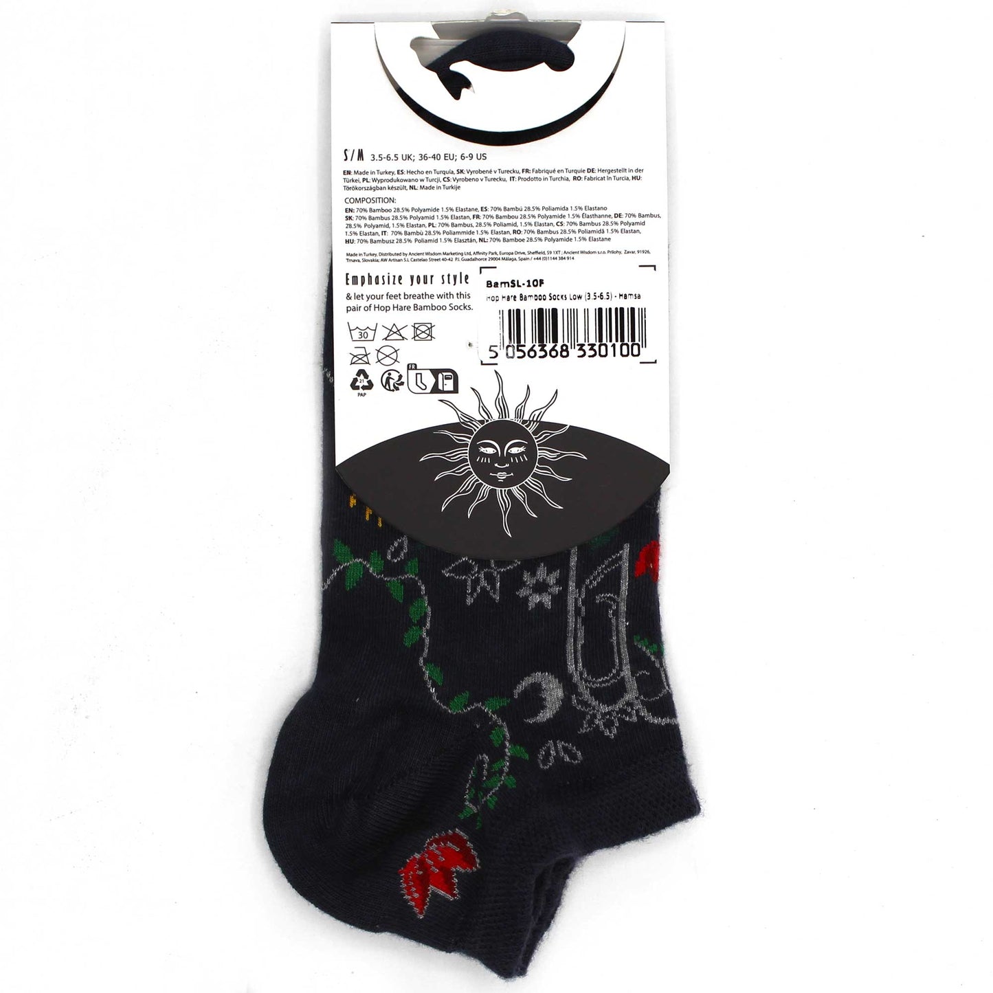 Sosete de Bambus Hop Hare (41-46) - Ochi Hamsa