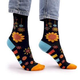 Sosete de Bambus Hop Hare (36-40) - Flori Mandala