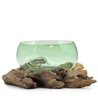 Sticla Topita pe Lemn - Bol Lat