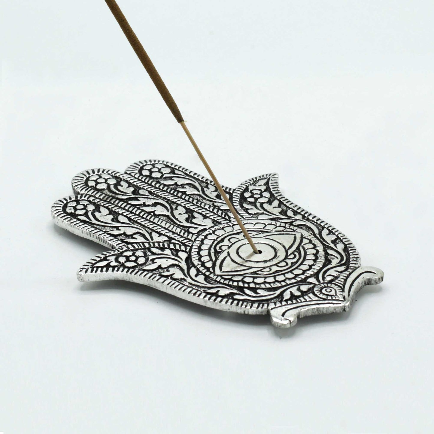 Suport Hamsa pentru Tamaie din Aluminiu Lustruit