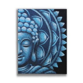 Tablou Buddha-Mandala Albastru 60 x 80 cm