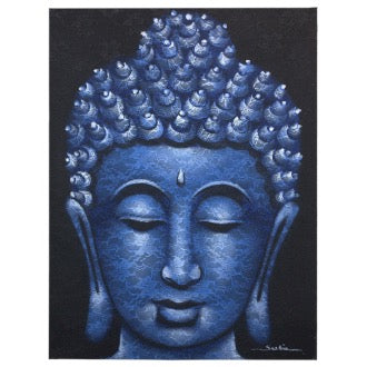 Tablou Buddha - Albastru 60 x 80 cm