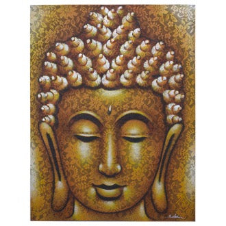 Tablou Buddha - Auriu 60 x 80 cm
