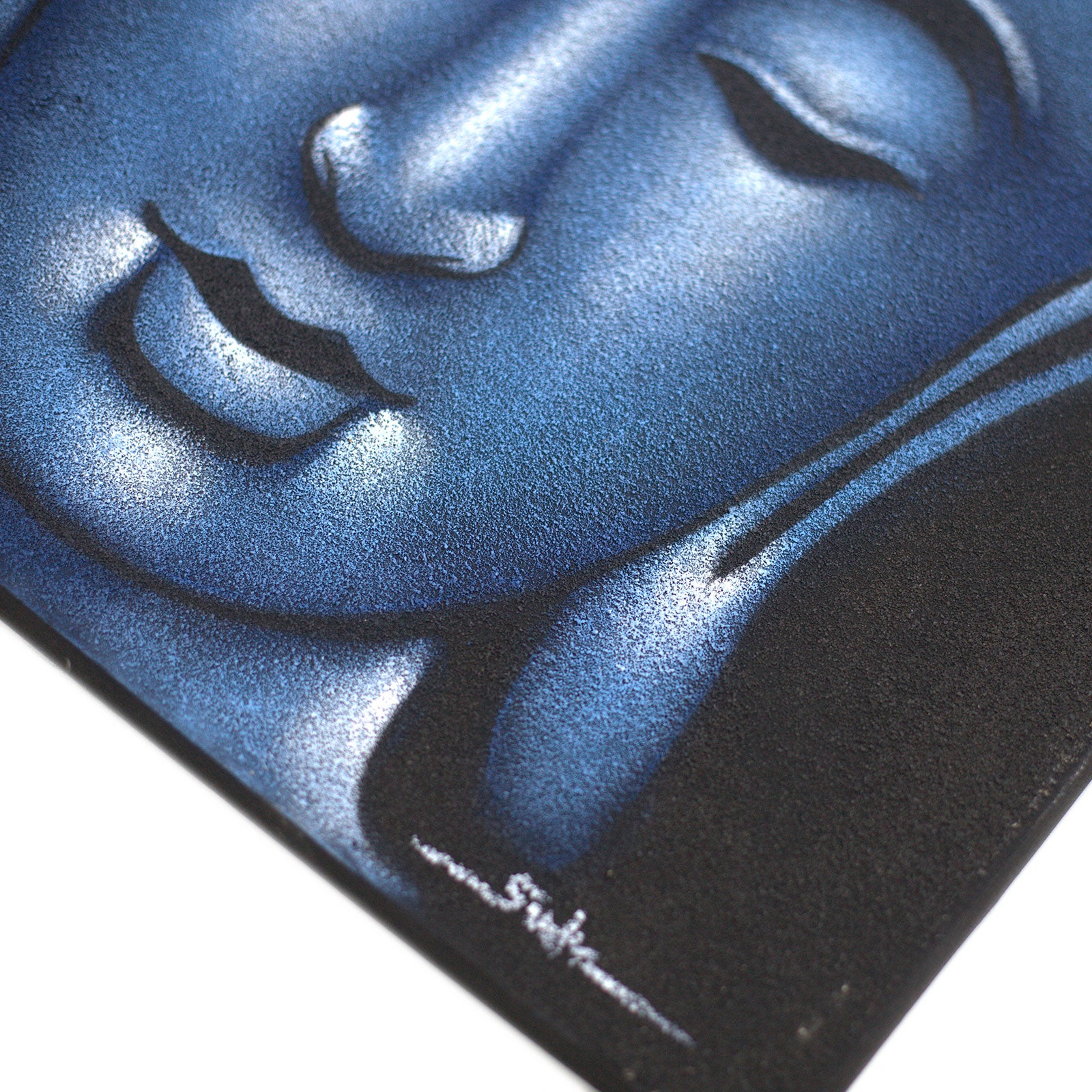 Tablou Buddha - Finisat cu Nisip Albastru 60 x 80 cm