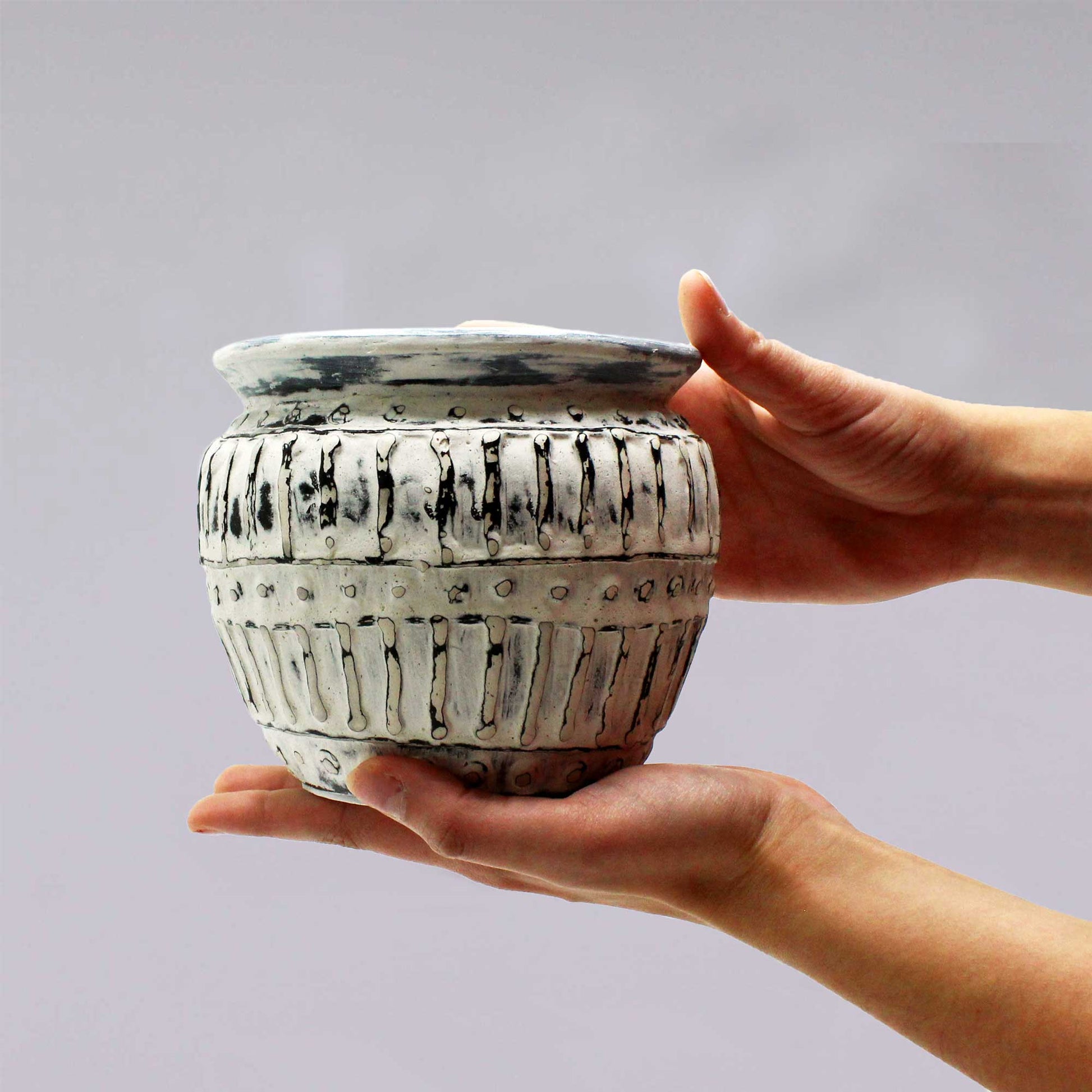 Vaza / Ghiveci Crem 12 cm